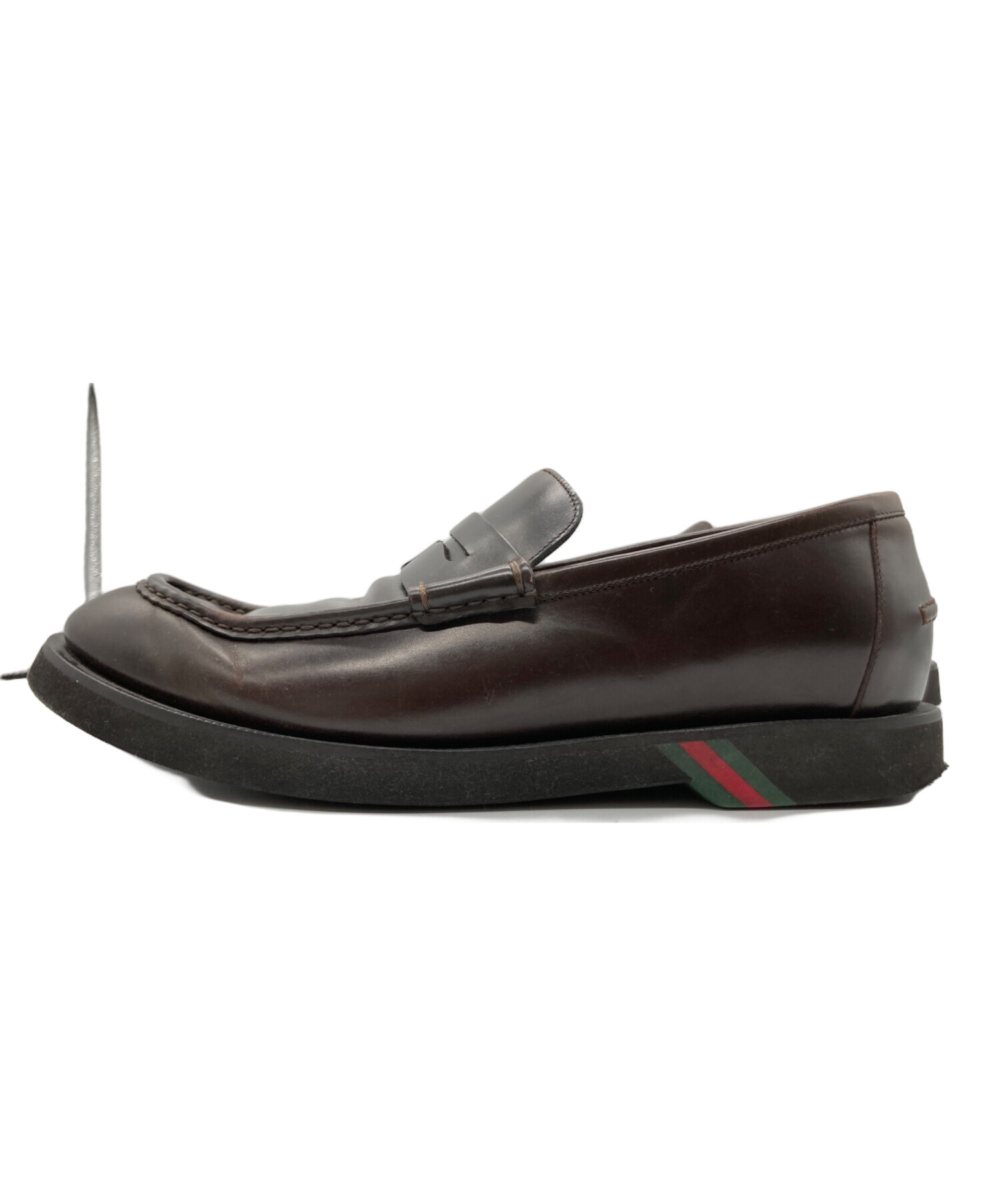 中古・古着通販】GUCCI (グッチ) ローファー ブラウン サイズ:7 