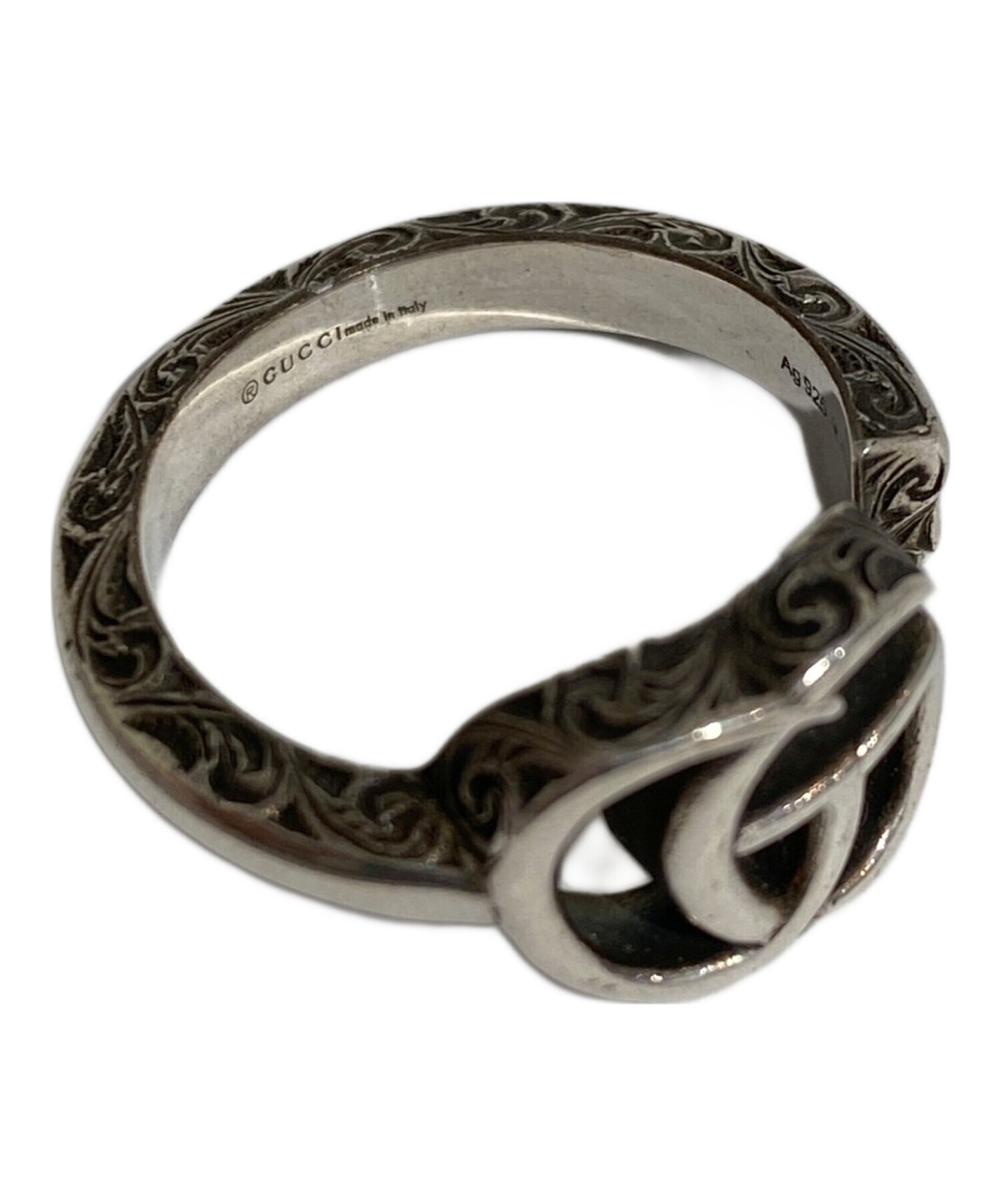 中古・古着通販】GUCCI (グッチ) GGマークロゴリング サイズ:18