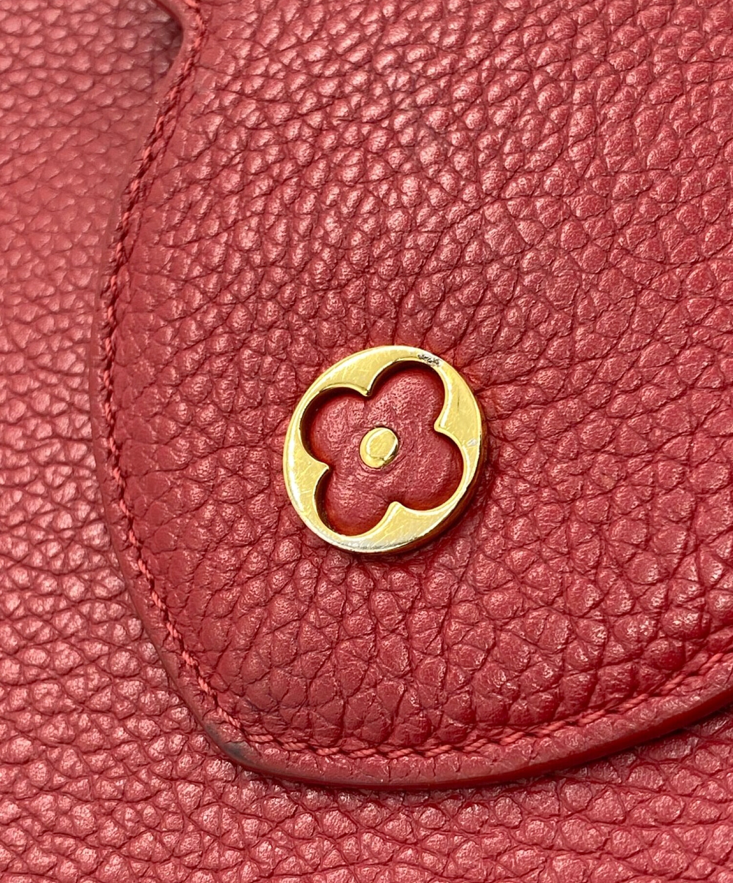 中古・古着通販】LOUIS VUITTON (ルイ ヴィトン) カプシーヌPM レッド