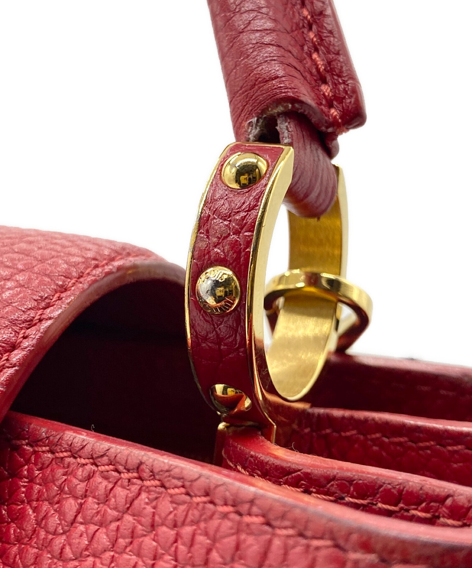 中古・古着通販】LOUIS VUITTON (ルイ ヴィトン) カプシーヌPM レッド 
