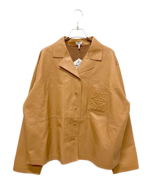 中古・古着通販】LOEWE (ロエベ) パジャマ レザージャケット ブラウン