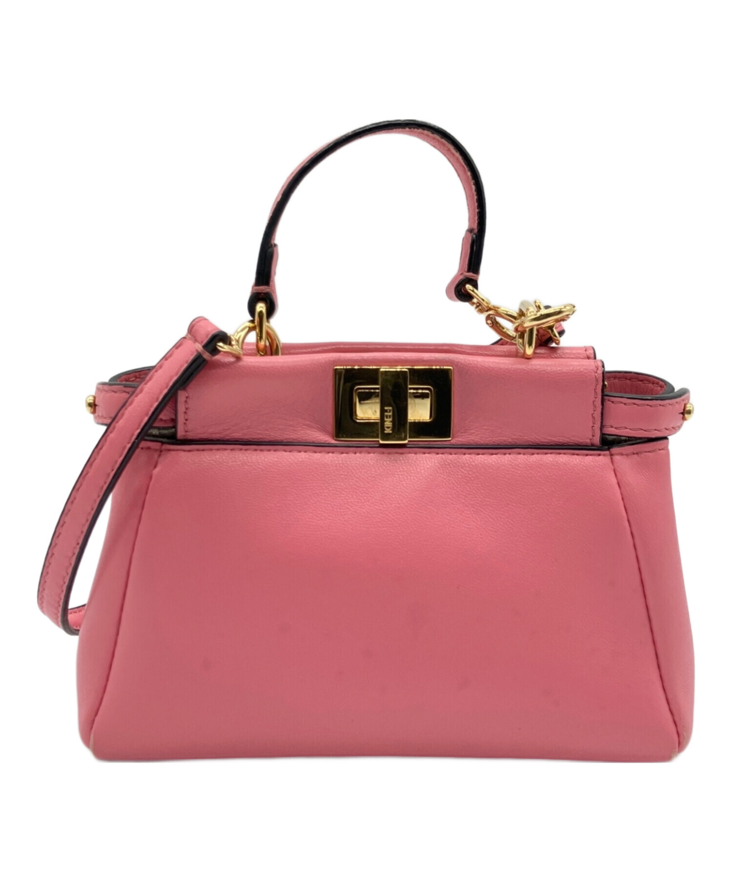 中古・古着通販】FENDI (フェンディ) マイクロピーカブー ピンク 