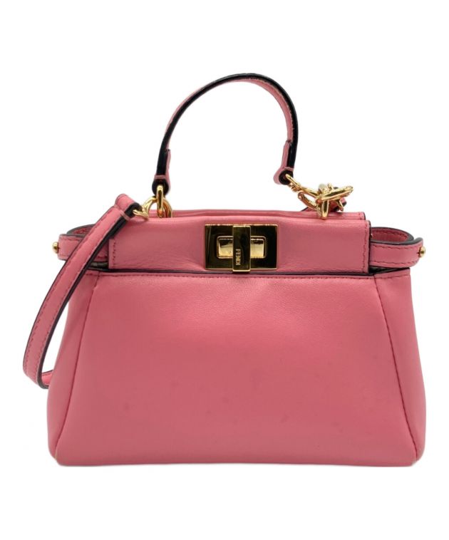 中古・古着通販】FENDI (フェンディ) マイクロピーカブー ピンク