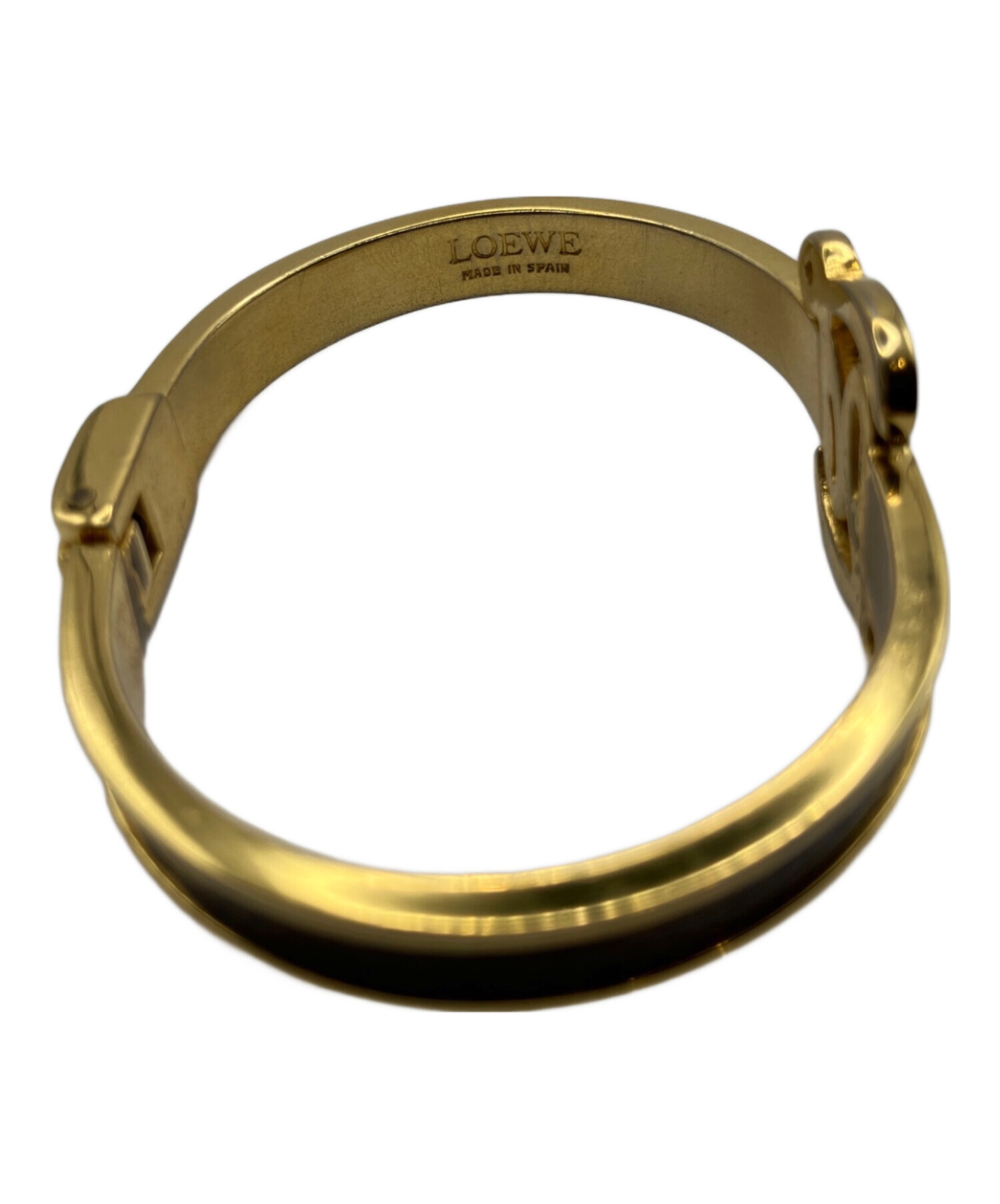 ★美品★ロエベ　バングル　アナグラム　レザー　ヴィンテージ　ブレスレット 中古・古着通販】LOEWE (ロエベ) アナグラムヴィンテージバングル