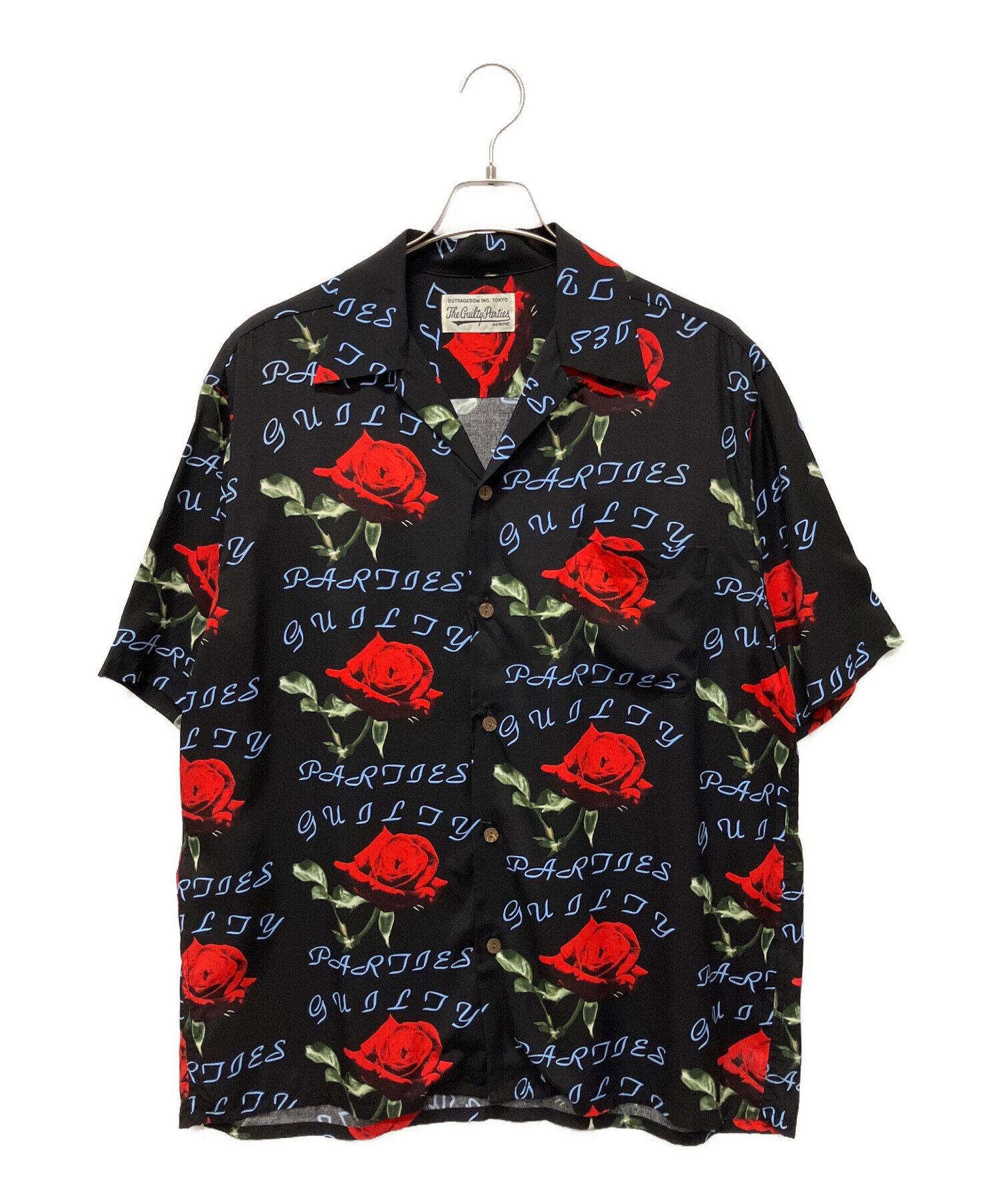 【美品】WACKO MARIA ワコマリア ローズ柄 アロハシャツ Lサイズ 中古・古着通販】WACKO MARIA (ワコマリア) ローズハワイアンアロハ