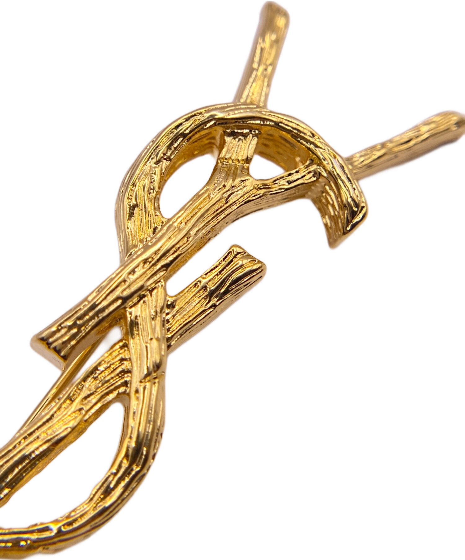 中古・古着通販】SAINT LAURENT (サンローラン) YSLロゴブローチ