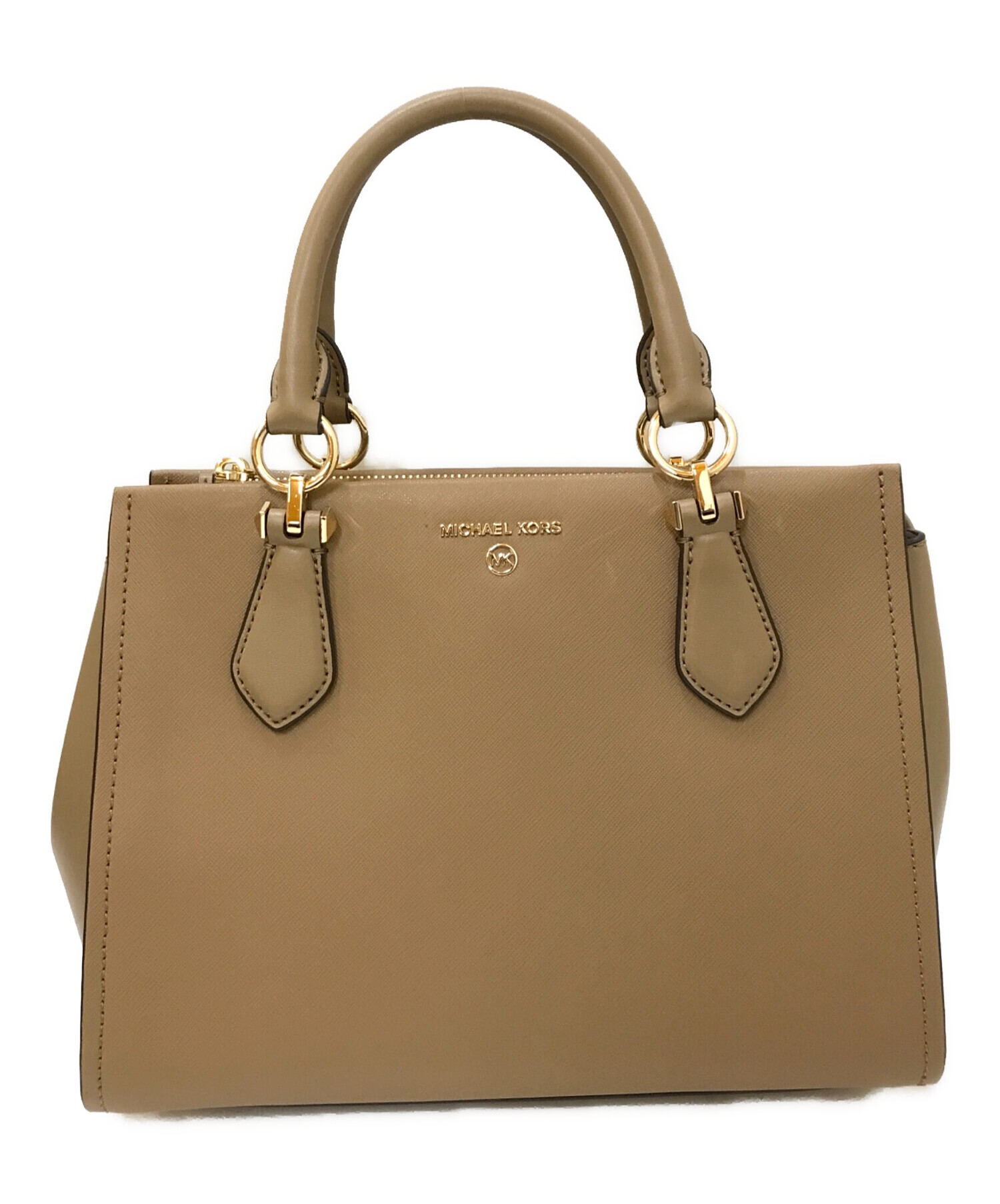 【マイケルコース】マリリン　サッチェル　ハンドバッグ　ベージュ　2way 中古・古着通販】MICHAEL KORS (マイケルコース) MARILYN ミディアム