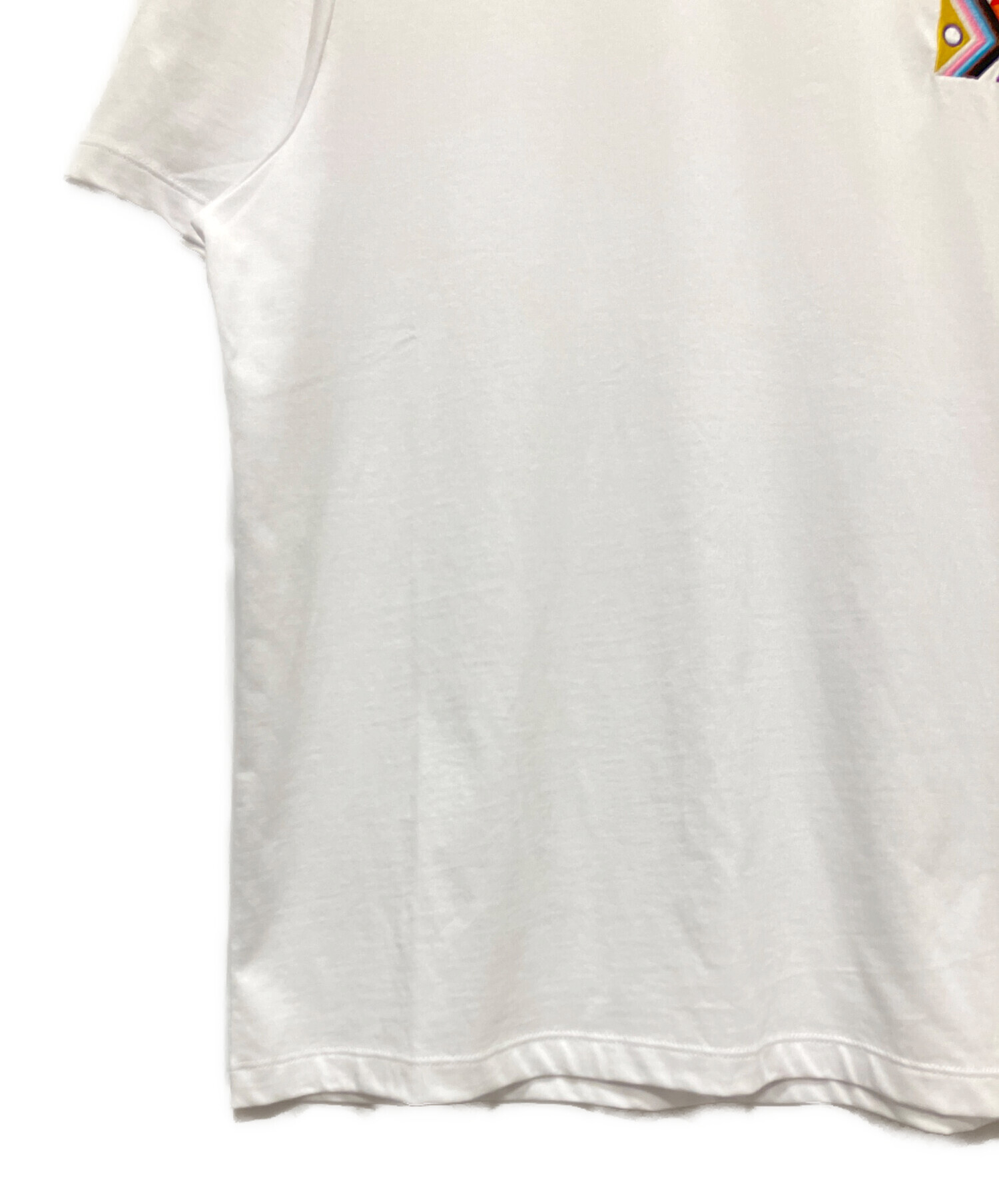 中古・古着通販】ami (アミ) Rainbow Ami De Coeur ホワイト サイズ:XL