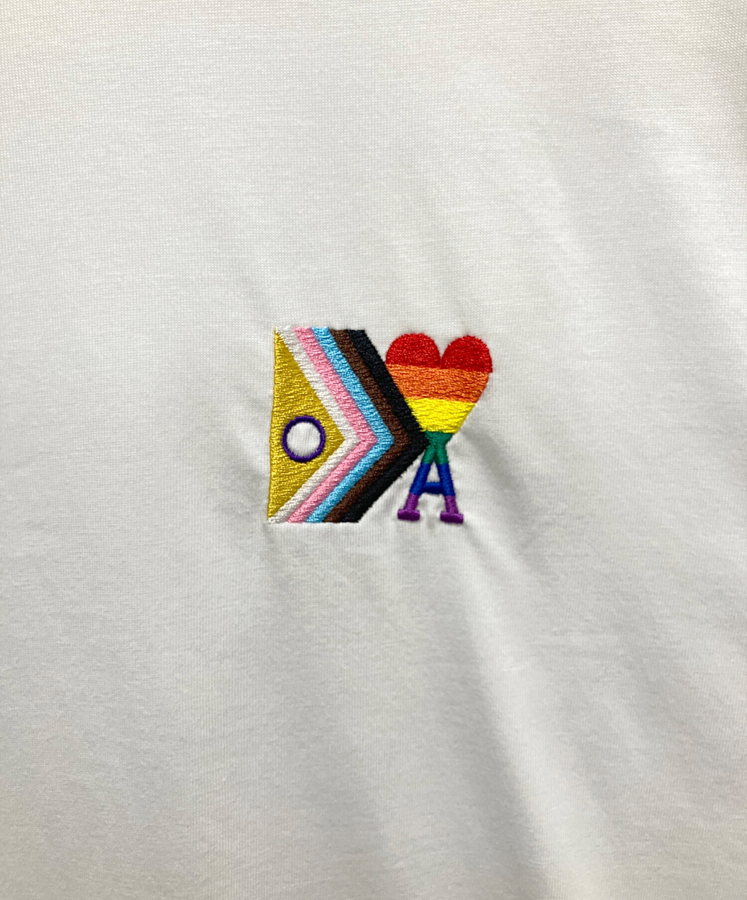 中古・古着通販】ami (アミ) Rainbow Ami De Coeur ホワイト サイズ:XL