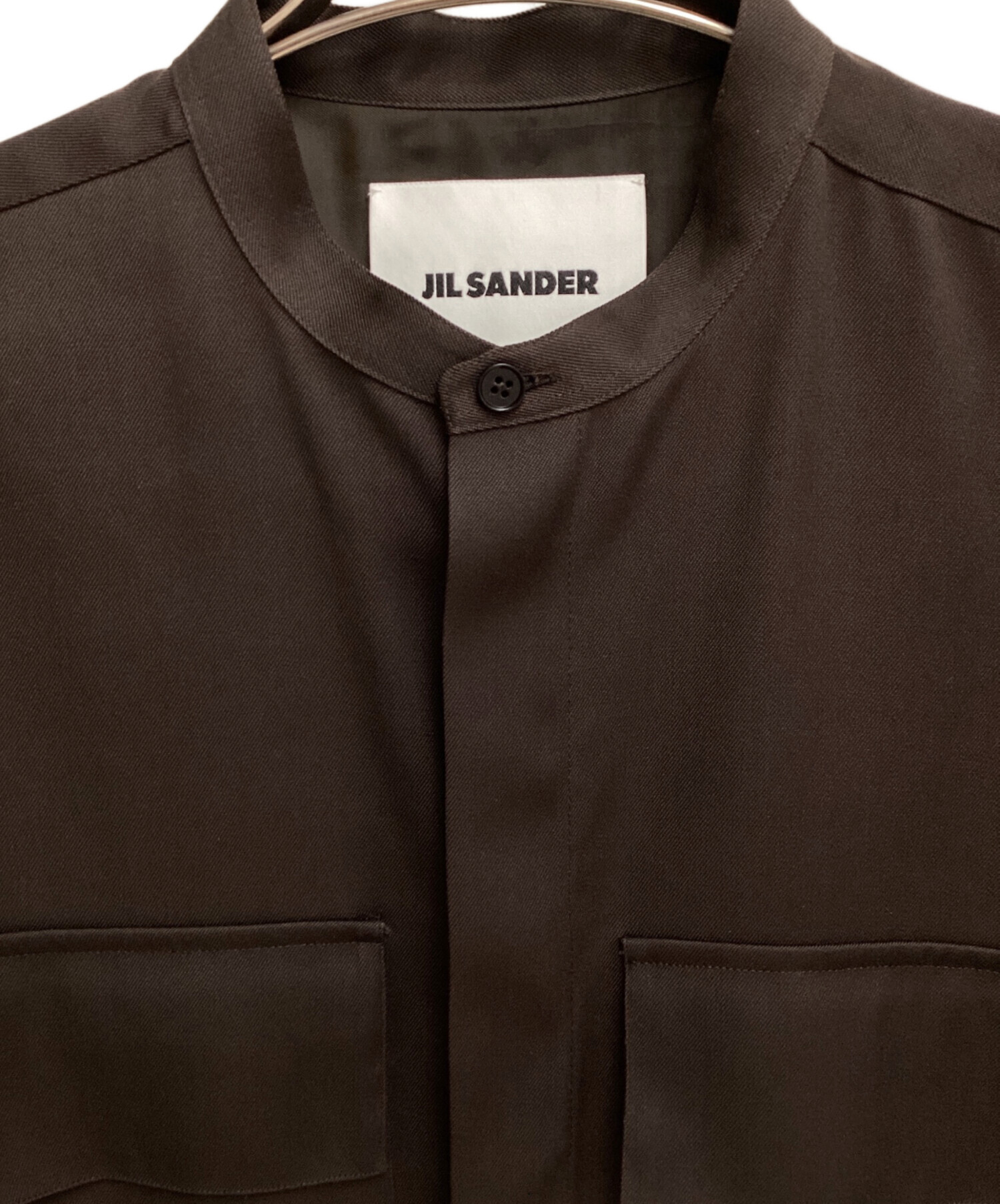 中古・古着通販】JIL SANDER (ジルサンダー) band collar shirt