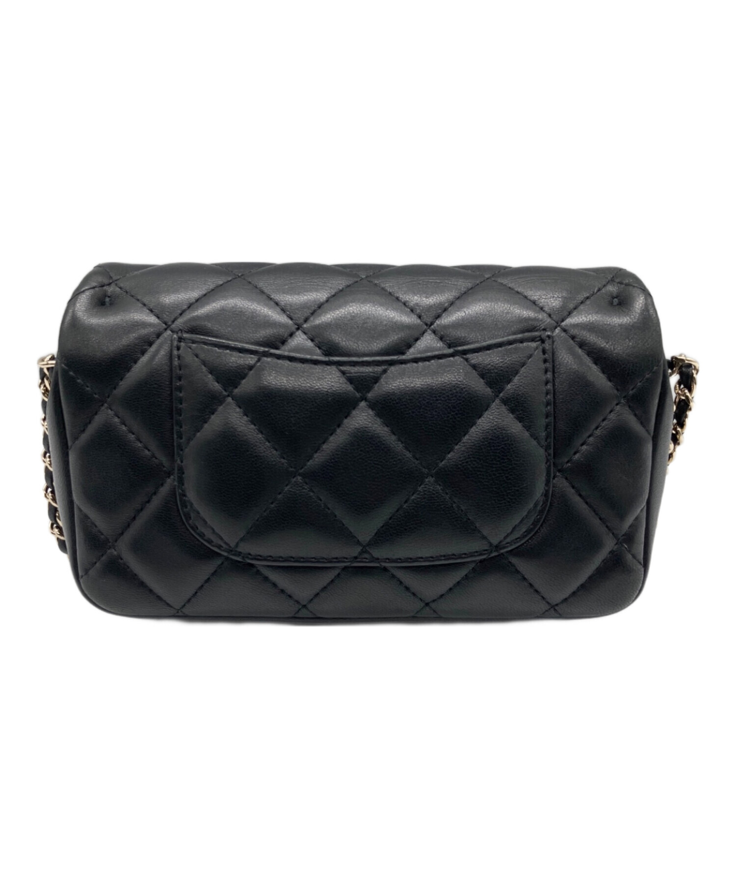 chanel 数回使用済み 中古・古着通販】CHANEL (シャネル) マトラッセ ロゴストーン スモール