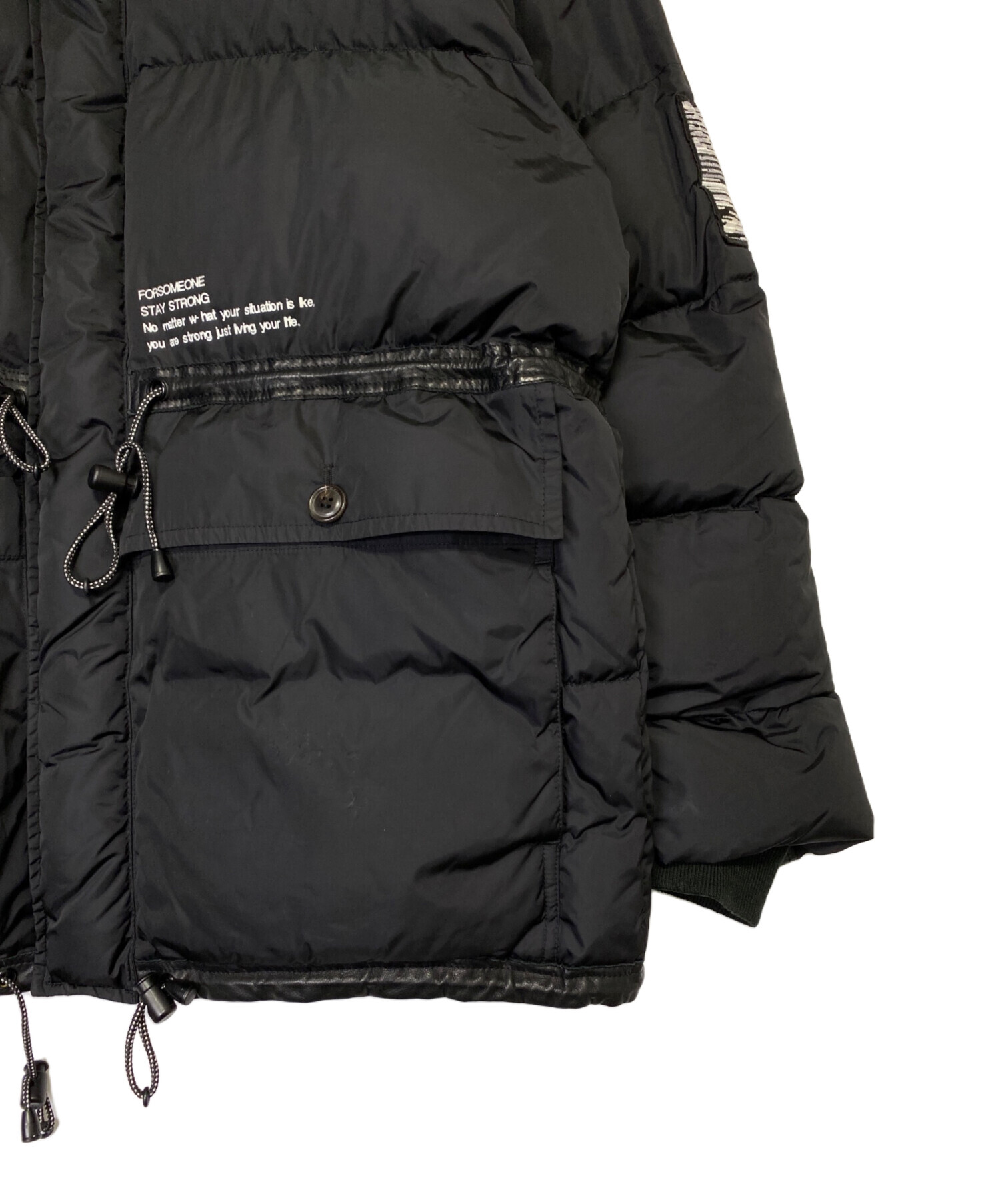 FORSOMEONE / CLIMBER DOWN JACKET/ダウンジャケット/48/ナイロン/BLK/78000135// 中古・古着通販】FORSOMEONE (フォーサムワン) CLIMBER DOWN JACKET
