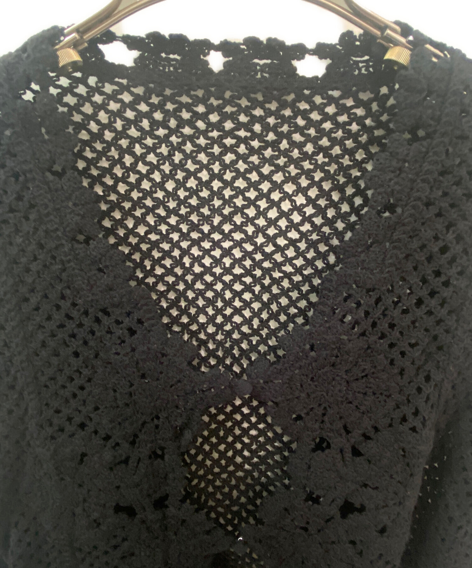 中古・古着通販】Ameri (アメリ) CROCHET LIKE FLOWER LONG TOP