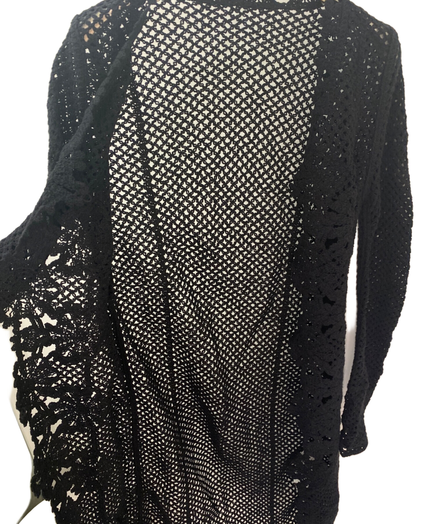 中古・古着通販】Ameri (アメリ) CROCHET LIKE FLOWER LONG TOP