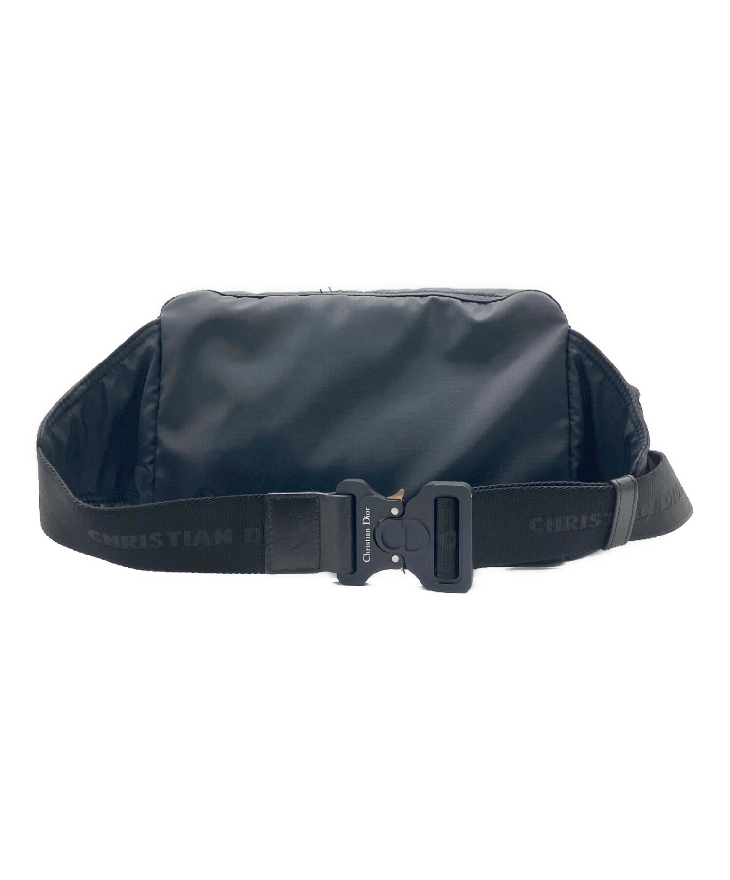CHRISTIAN DIOR ショルダーバッグ ネイビー 中古・古着通販】Christian Dior (クリスチャン ディオール) サドル