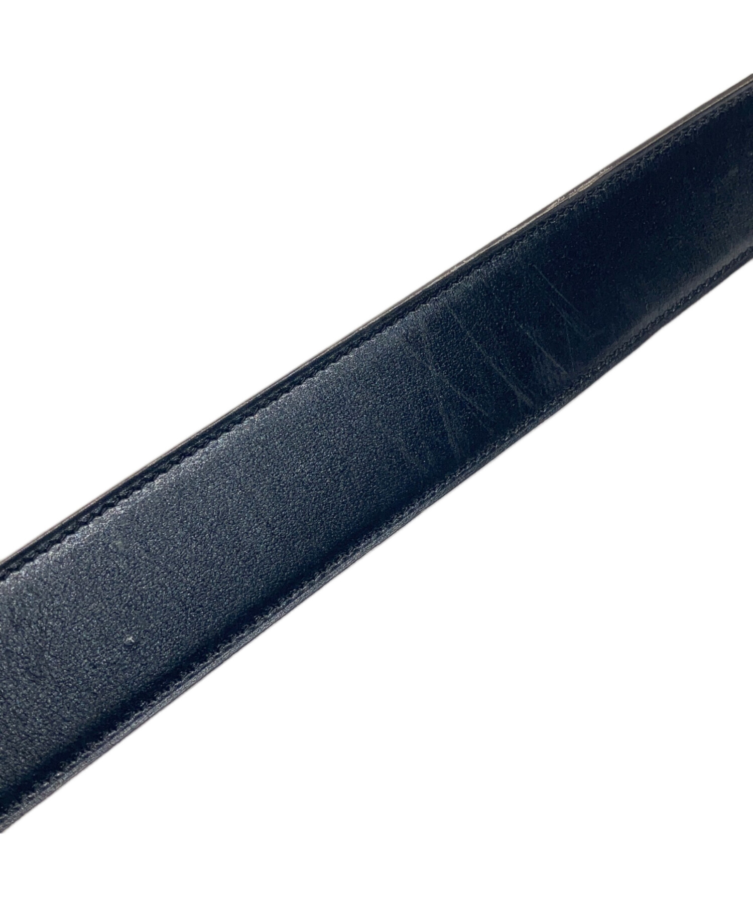 中古・古着通販】HERMES (エルメス) H金具レザーベルト ブラック