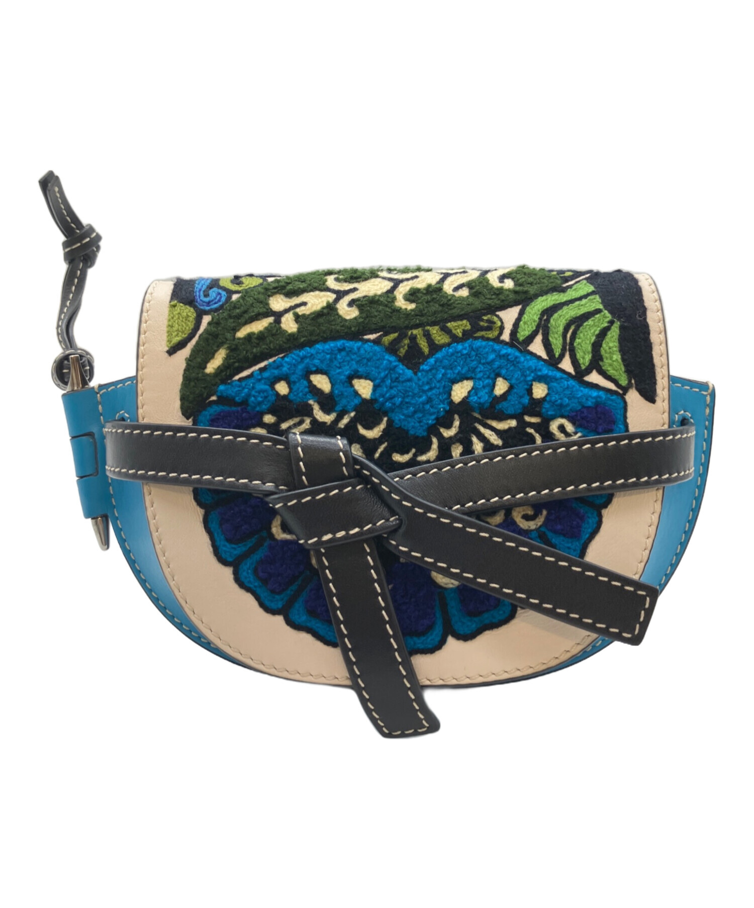 中古・古着通販】LOEWE (ロエベ) Grained Calfskin Floral Mini Gate