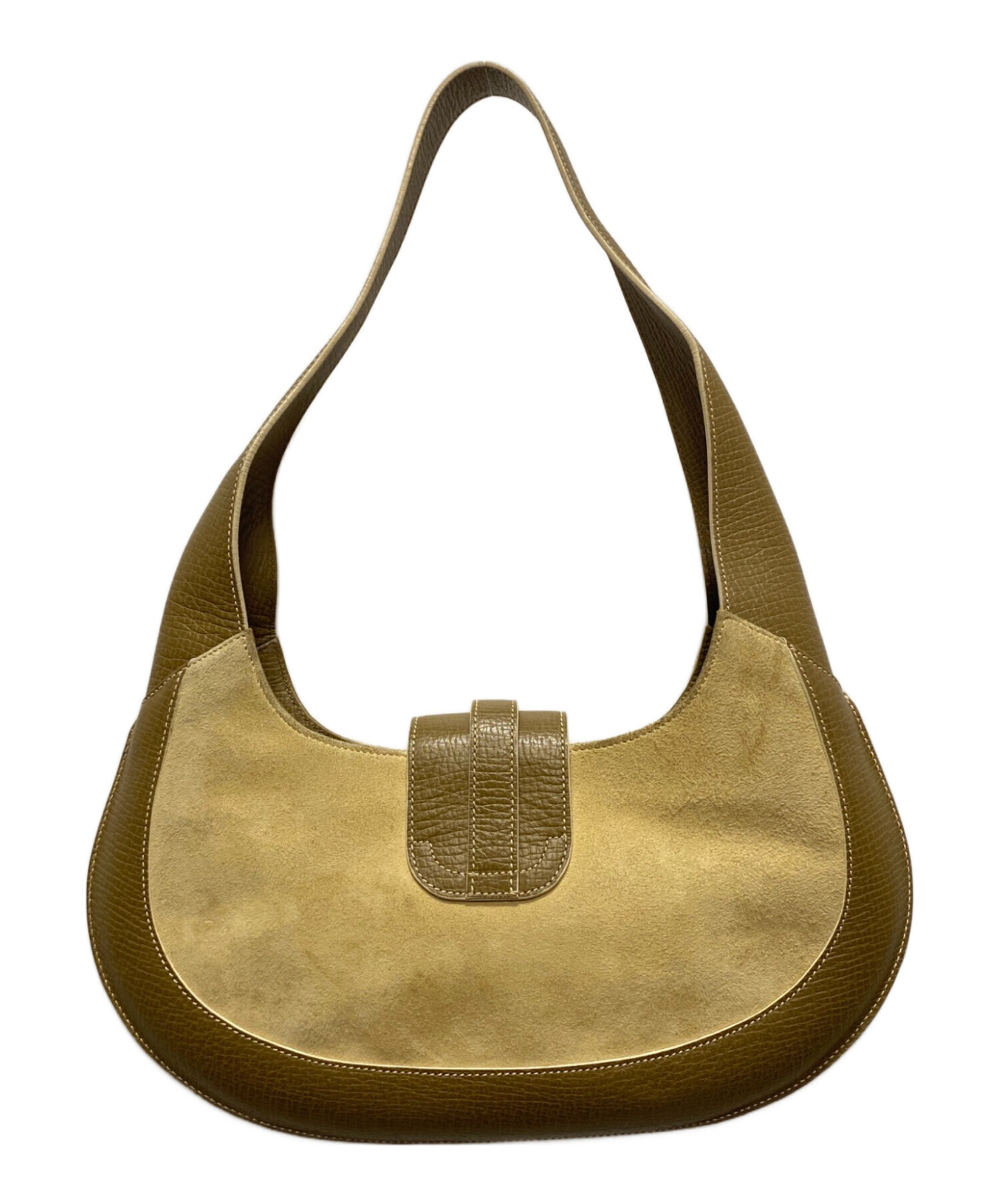 【中古品】LOEWEロエベ スエードショルダーバッグ 中古・古着通販】LOEWE (ロエベ) スエードワンショルダーバッグ