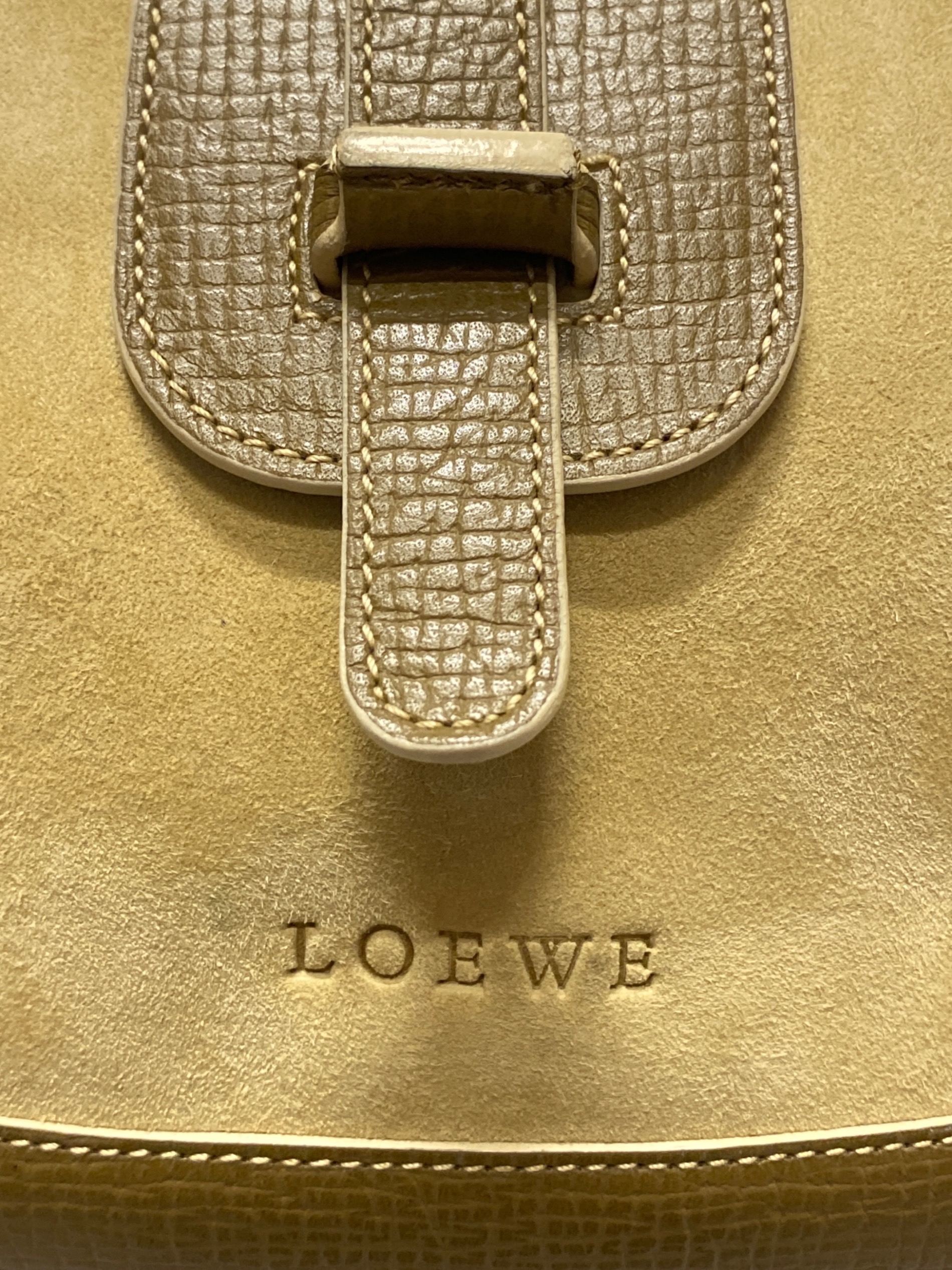 中古・古着通販】LOEWE (ロエベ) スエードワンショルダーバッグ