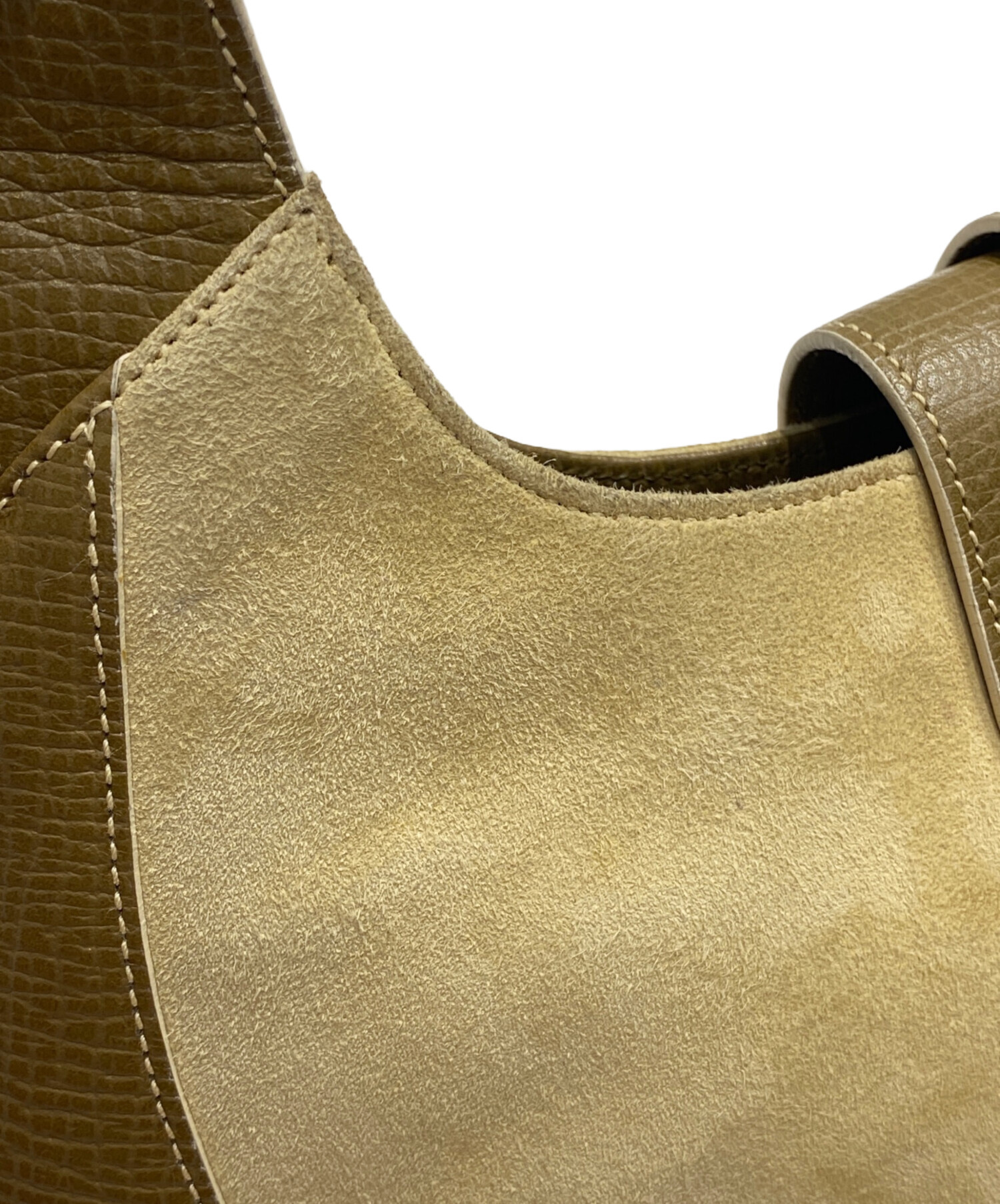 【中古品】LOEWEロエベ スエードショルダーバッグ 中古・古着通販】LOEWE (ロエベ) スエードワンショルダーバッグ