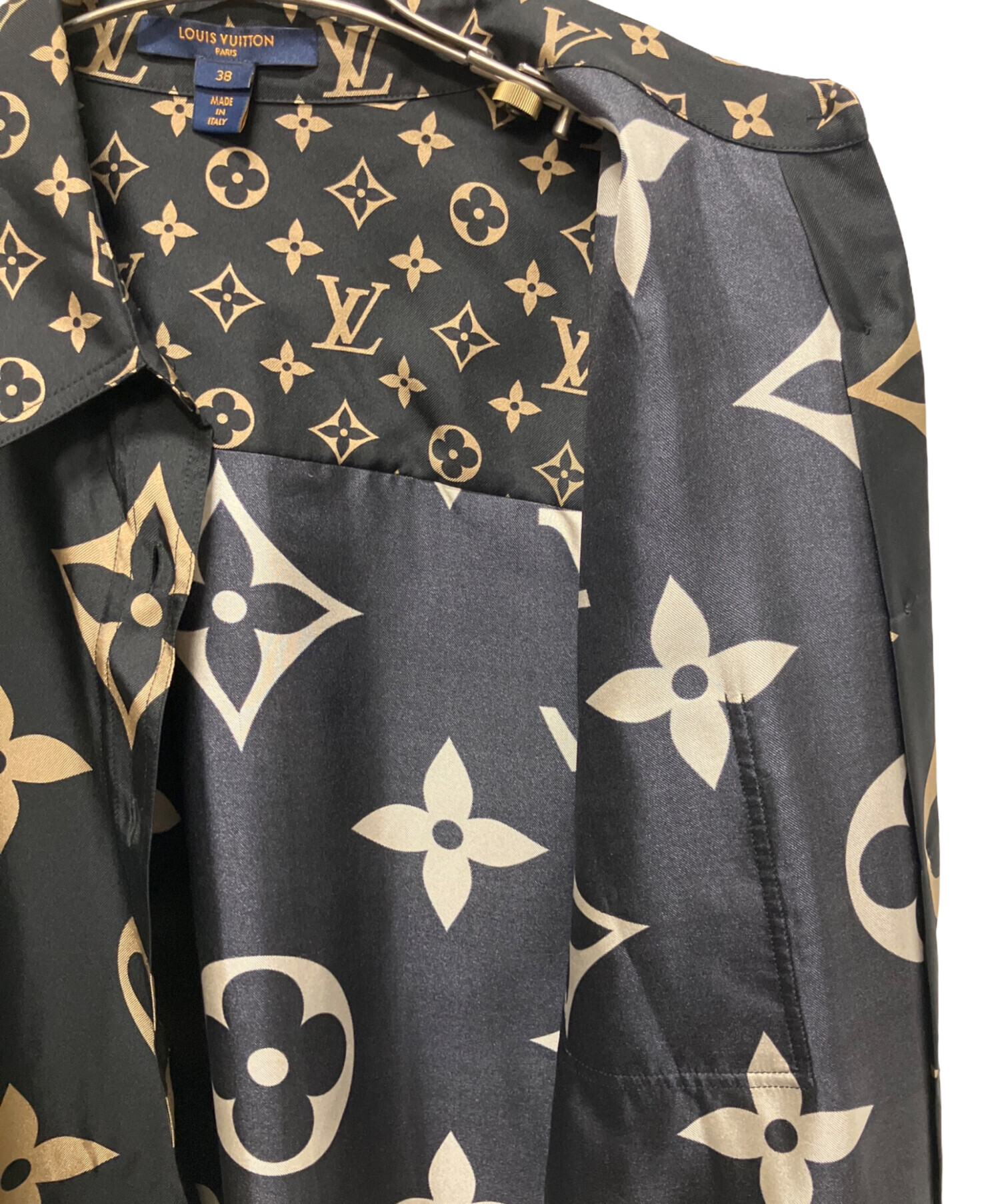 美品ルイヴィトン長袖シャツ　モノグラム　マスキュリンシャツ 中古・古着通販】LOUIS VUITTON (ルイ ヴィトン) ミックスモノグラム