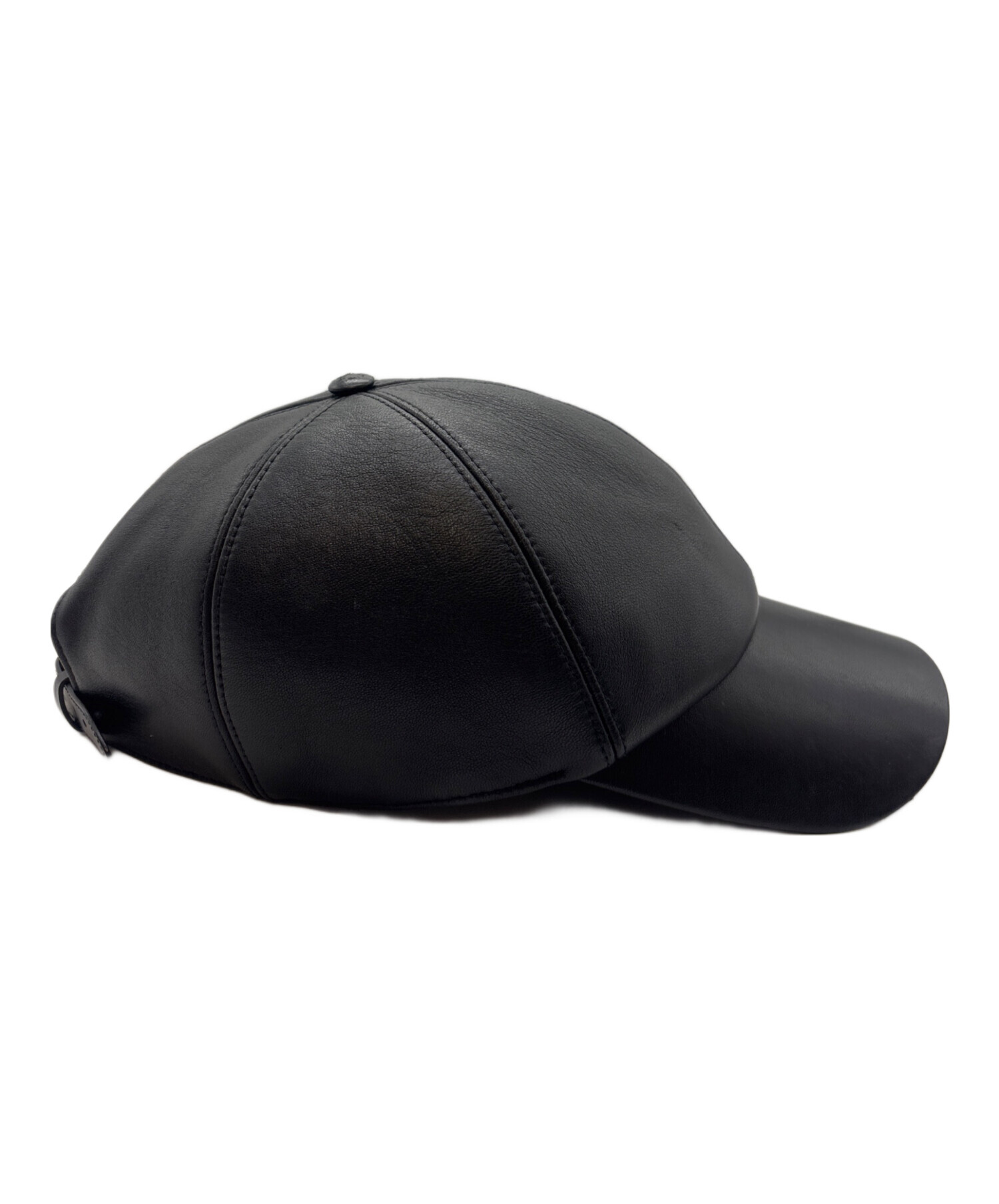 の*み様 Louis Vuitton ブラックレザーキャップ M 中古・古着通販】LOUIS VUITTON (ルイ ヴィトン) LV デュアル レザー