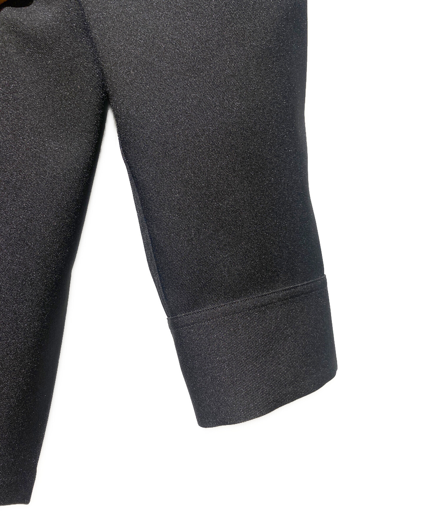 中古・古着通販】JIL SANDER (ジルサンダー) タックシャツ ブラック 