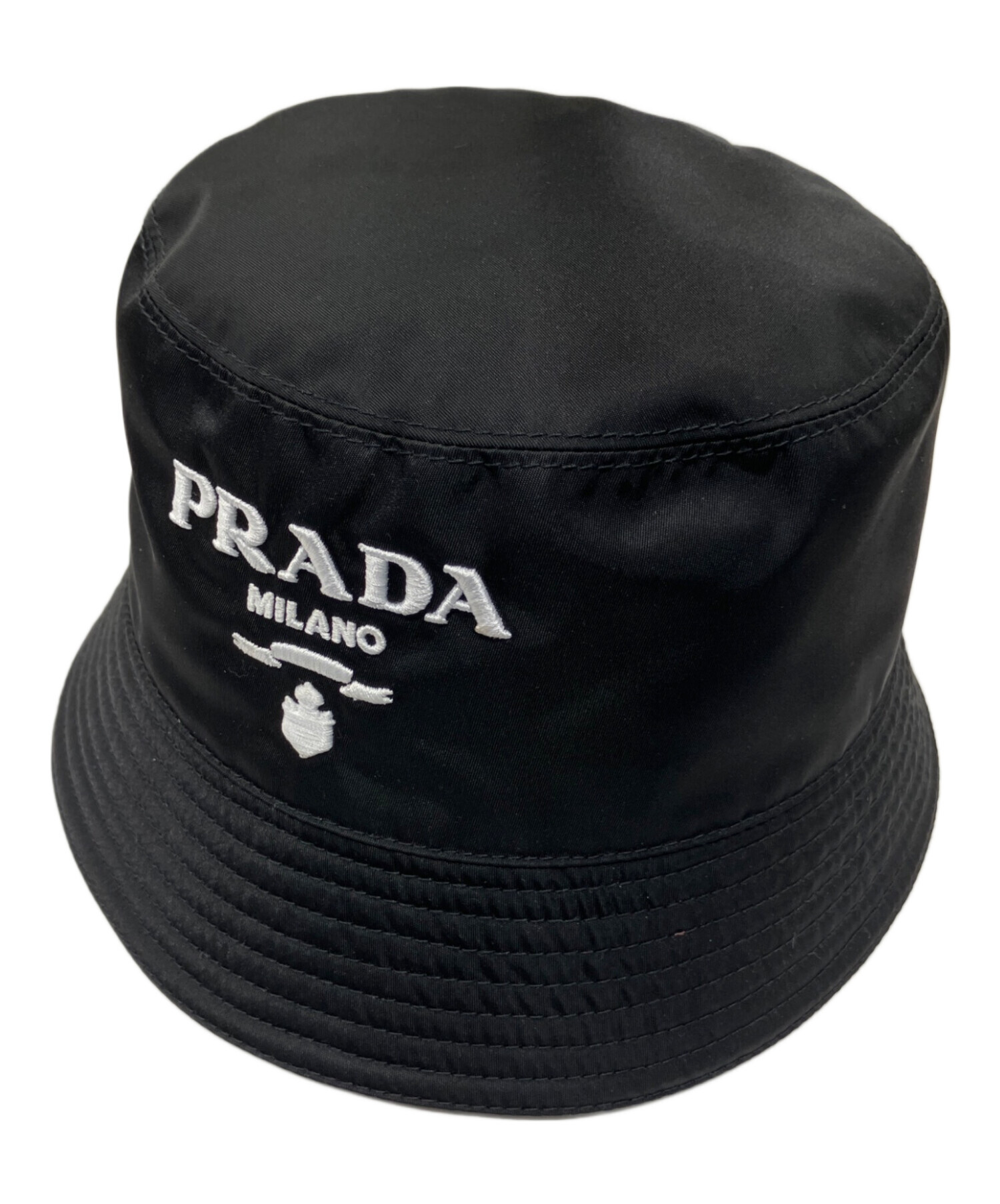 PRADA プラダ　Re-Nylon バケットハット ブラック　未使用！ 中古・古着通販】PRADA (プラダ) Re-nylon Bucket Hat(リナイロン