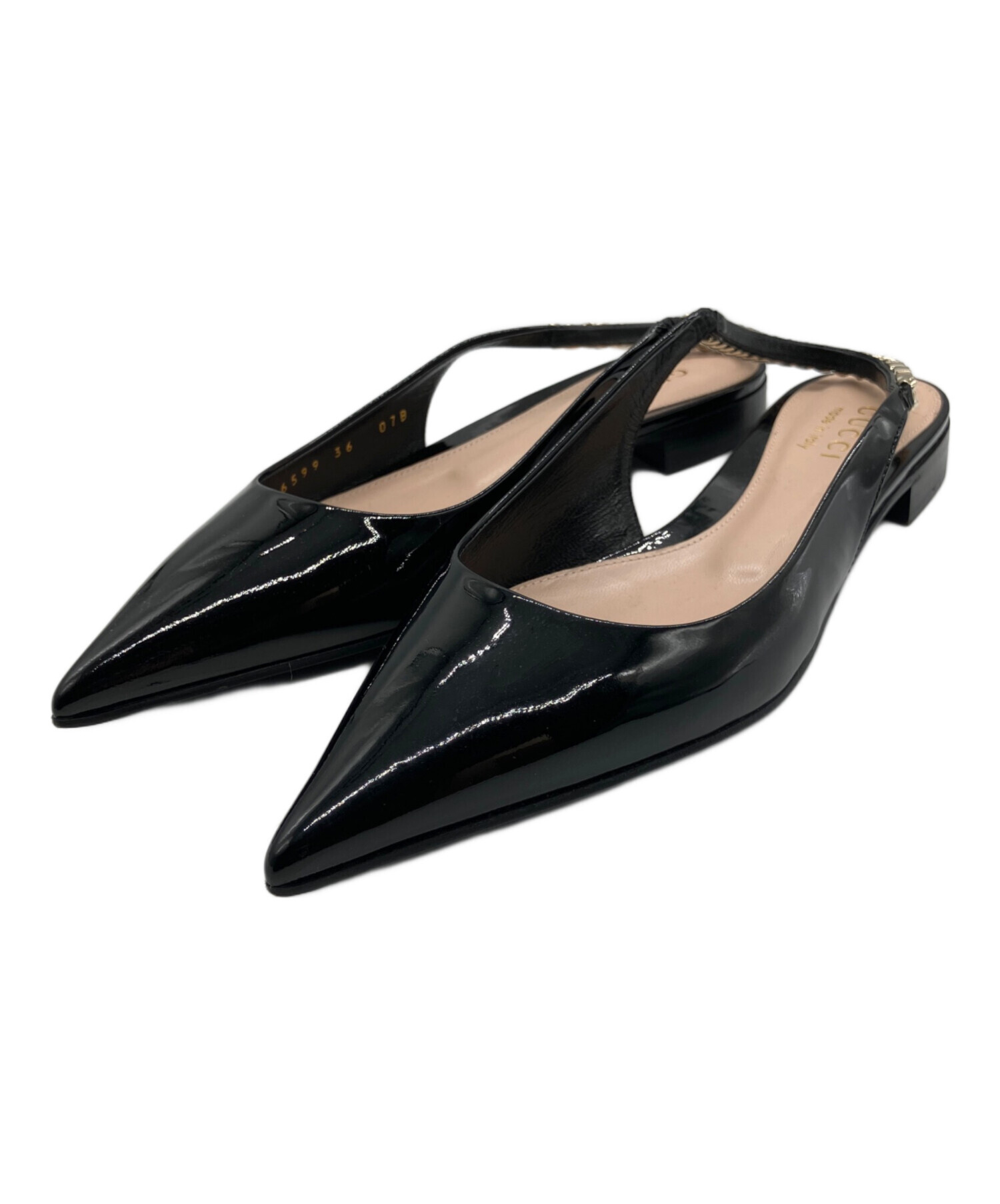 GUCCI ブラック スリングバック パンプス 中古・古着通販】GUCCI (グッチ) 24AW スリングバックパンプス