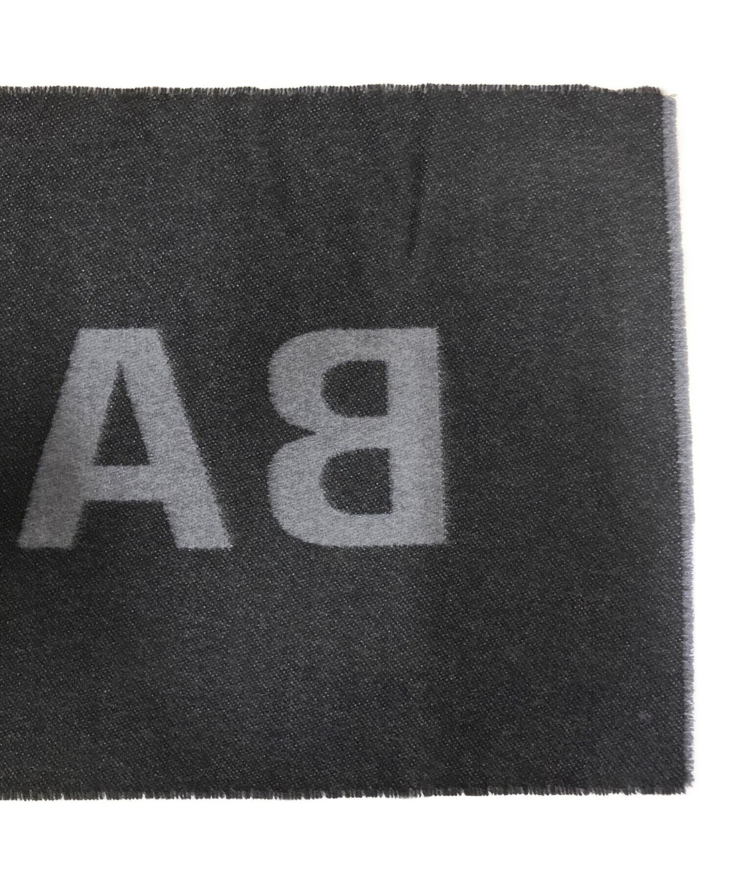 中古・古着通販】BALENCIAGA (バレンシアガ) ロゴマフラー グレー