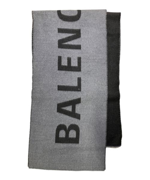 中古・古着通販】BALENCIAGA (バレンシアガ) ロゴマフラー グレー