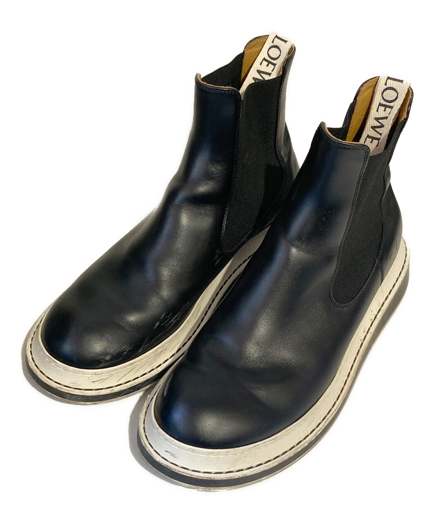 中古・古着通販】LOEWE (ロエベ) CHELSEA BOOT ブラック サイズ:41