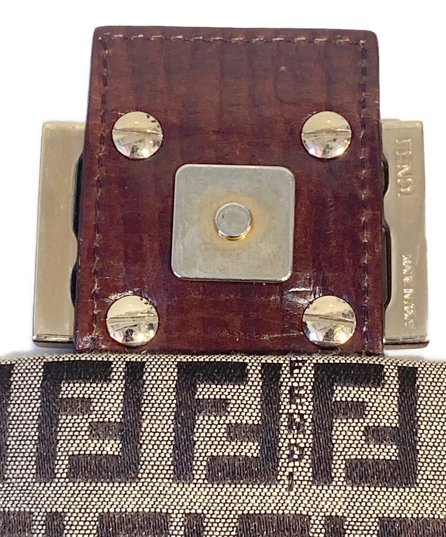 中古・古着通販】FENDI (フェンディ) ズッキーノ柄ショルダーバッグ 中古・古着通販】FENDI (フェンディ) ズッキーノ柄ショルダーバッグ