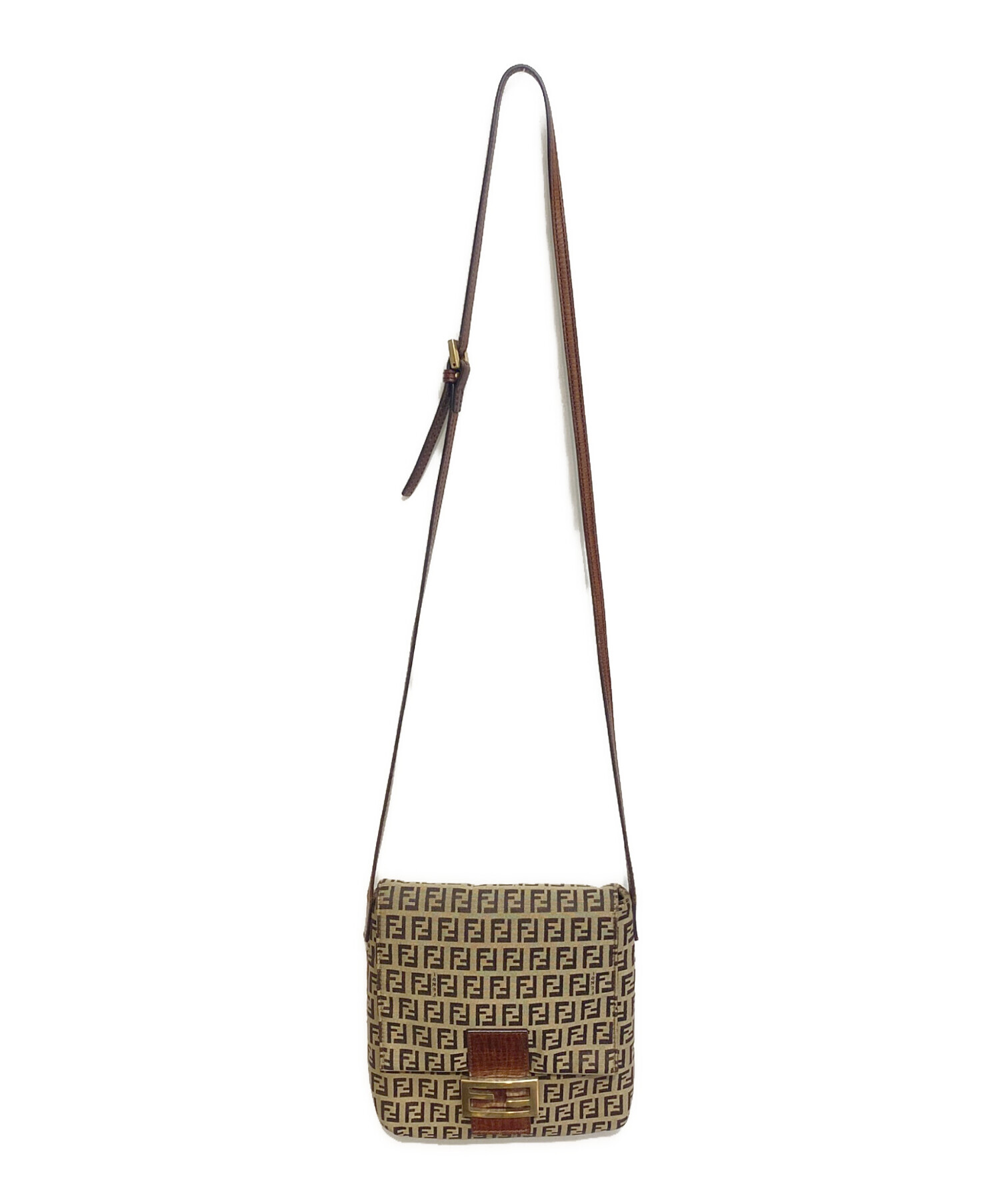 フェンディ　ズッキーノ柄 ショルダーバッグ　斜め掛け　ロゴ　総柄 楽天市場】【バッグ】FENDI フェンディ ズッキーノ柄 ショルダー