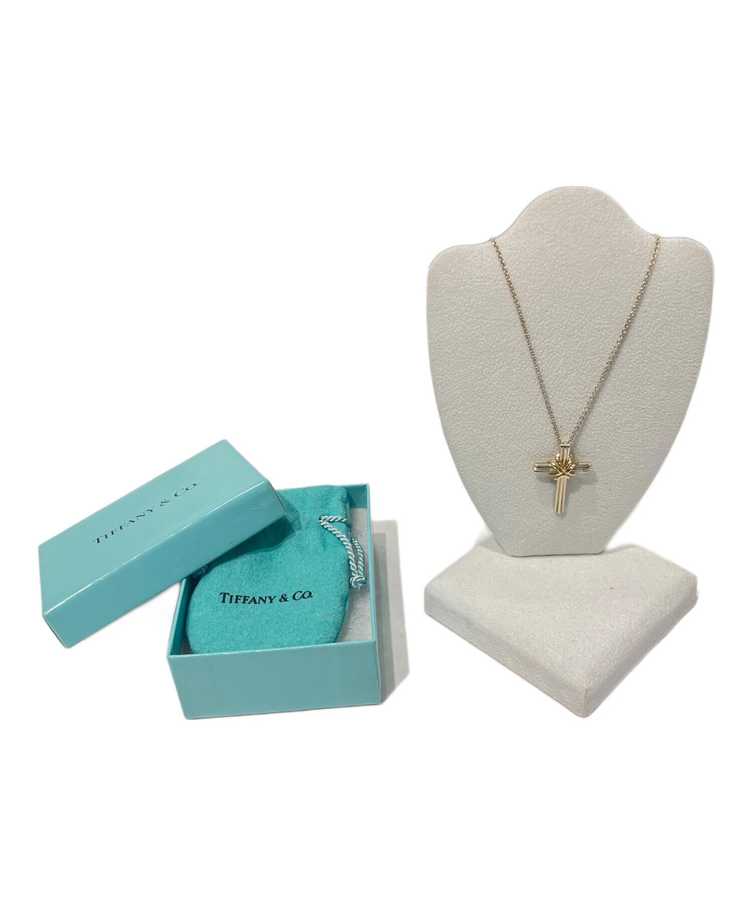 ティファニー ネックレス クロス コンビ ティファニー シグネチャー