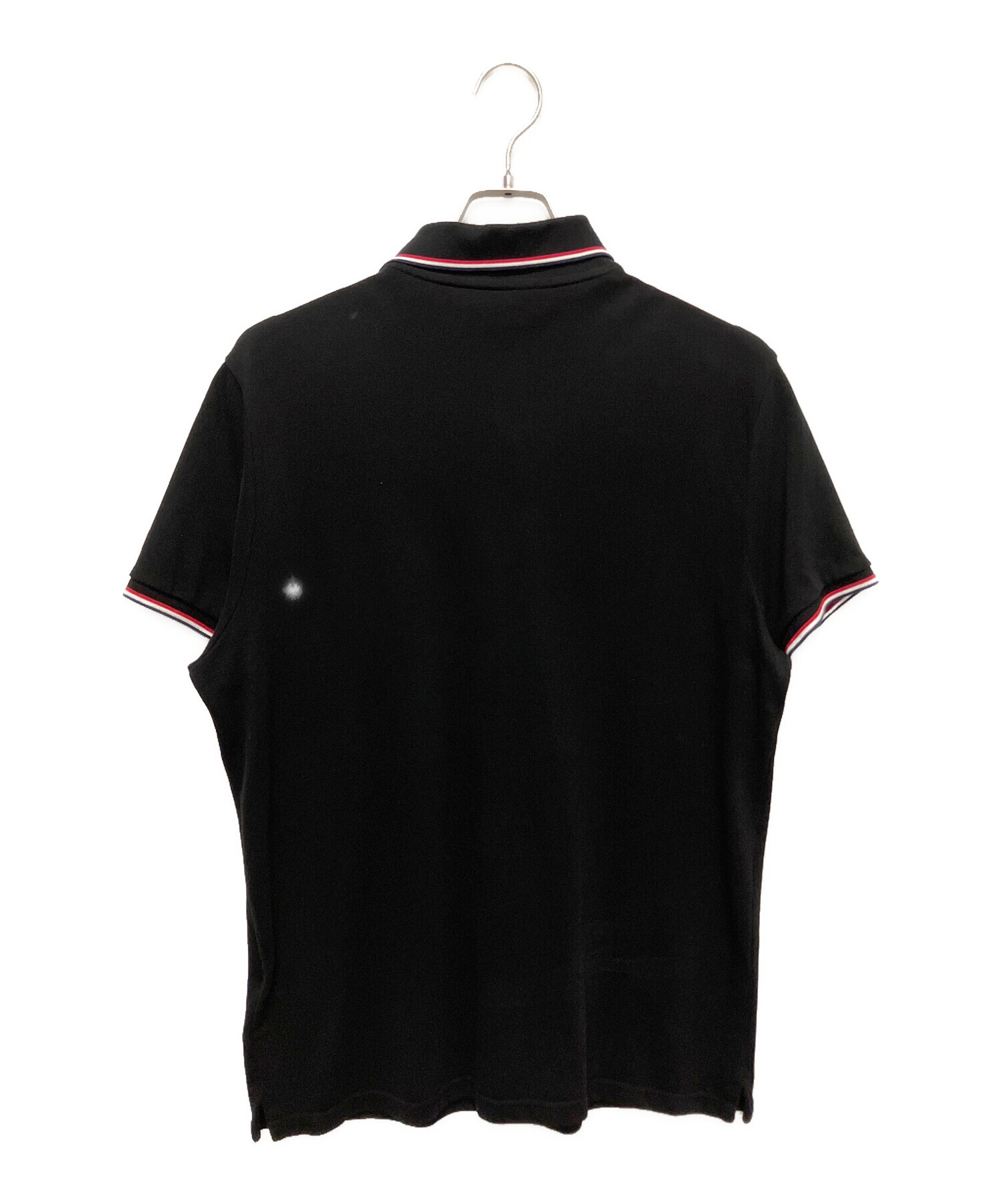 中古・古着通販】MONCLER (モンクレール) 半袖ポロシャツ ブラック