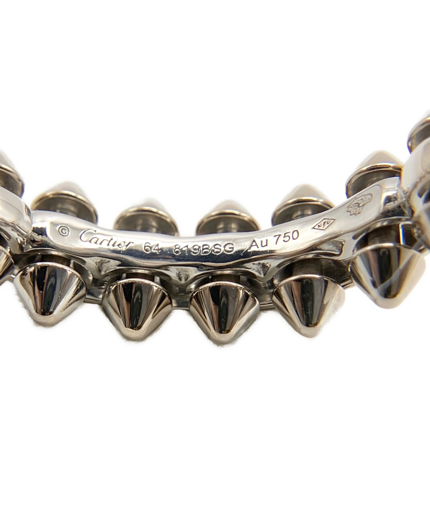 Cartier シルバー バンドリング 中古・古着通販】Cartier (カルティエ) クラッシュドゥカルティエ