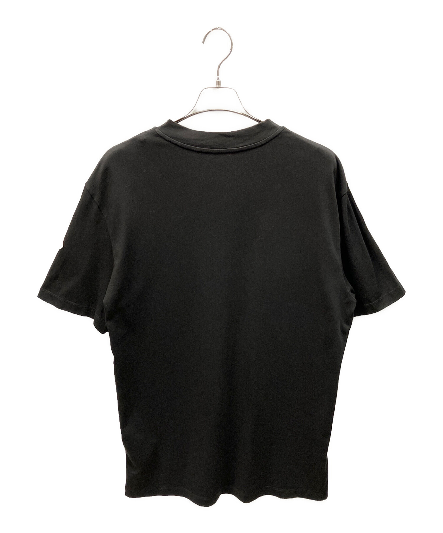 中古・古着通販】MONCLER (モンクレール) ネックロゴTシャツ ブラック 