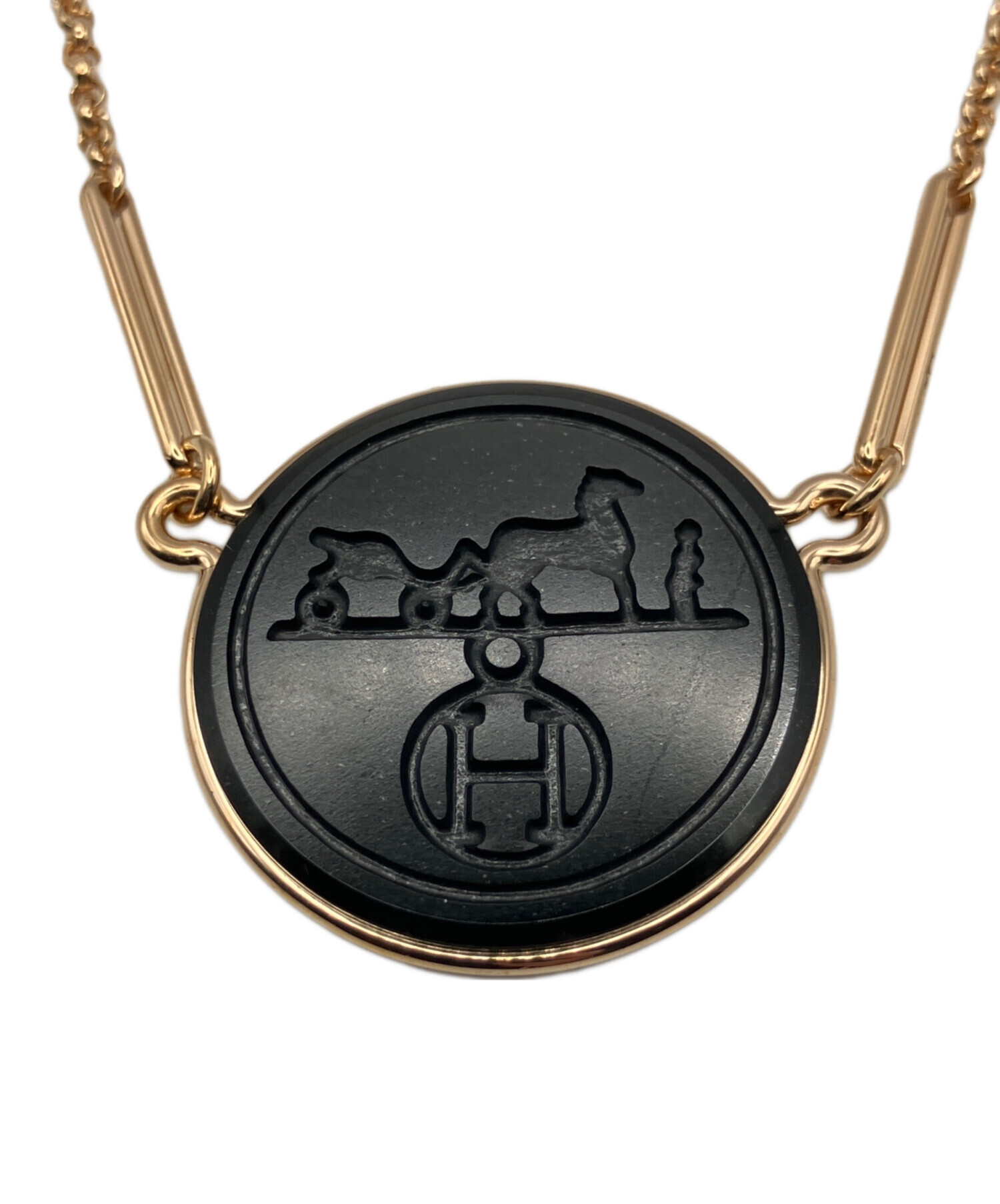 中古・古着通販】HERMES (エルメス) エクスリブリスネックレス サイズ