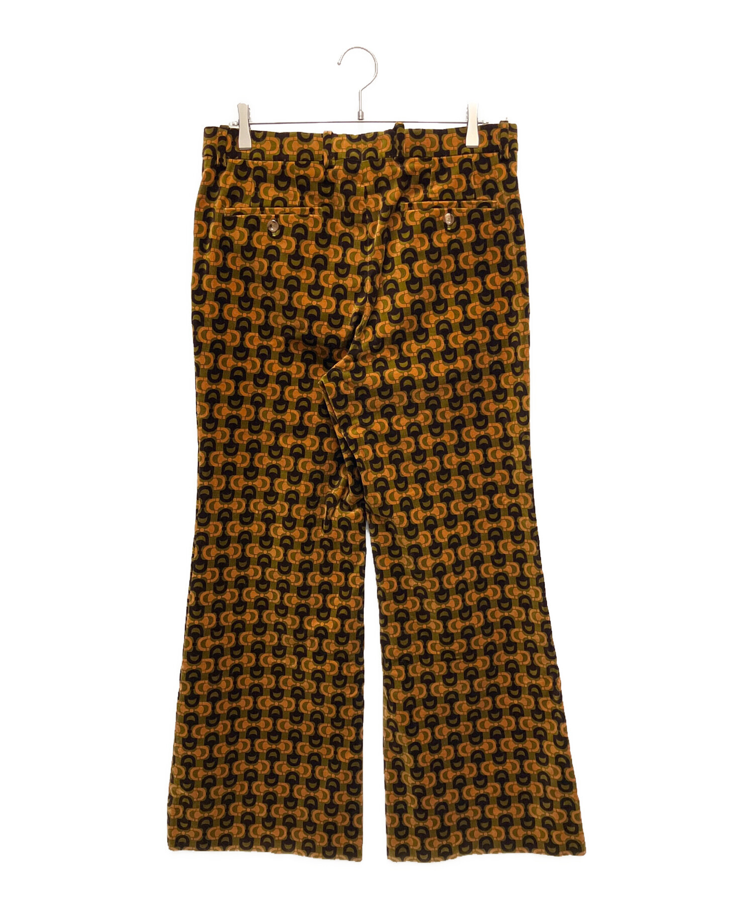 中古・古着通販】GUCCI (グッチ) 100周年 総柄ベロアフレアパンツ