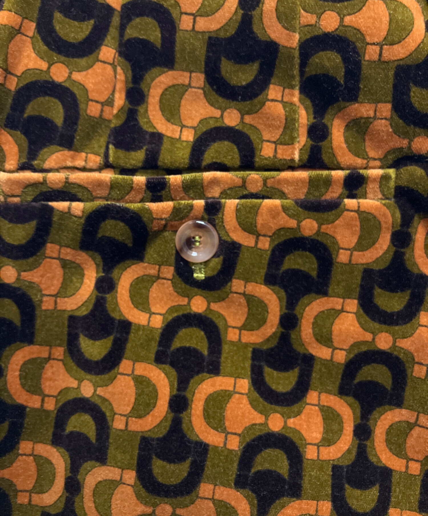中古・古着通販】GUCCI (グッチ) 100周年 総柄ベロアフレアパンツ