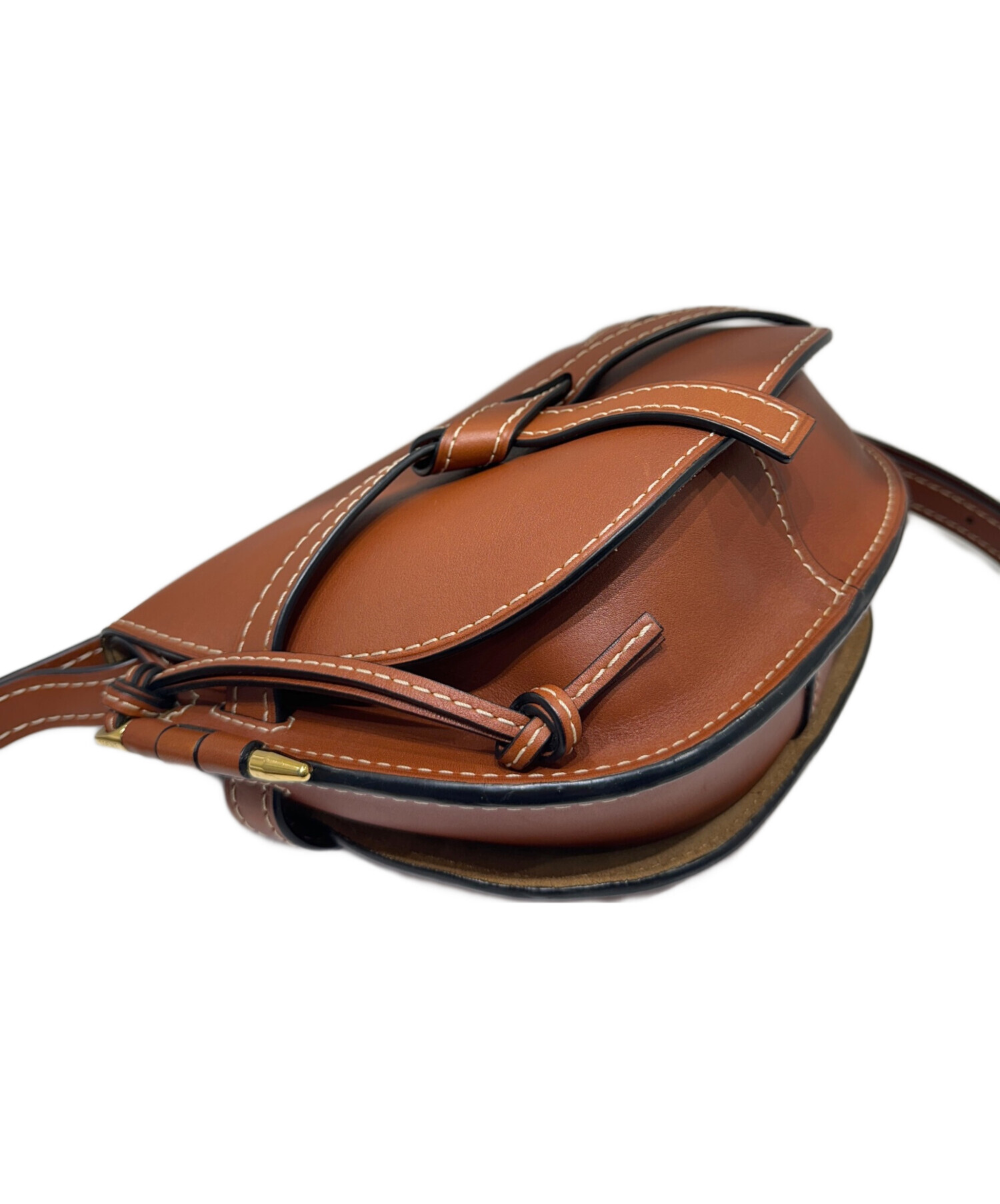 中古・古着通販】LOEWE (ロエベ) ゲートバッグスモール ブラウン 