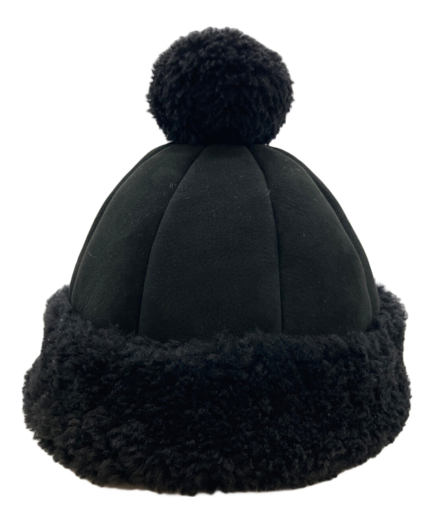 中古・古着通販】GUCCI (グッチ) ムートンボアニットキャップ ブラック