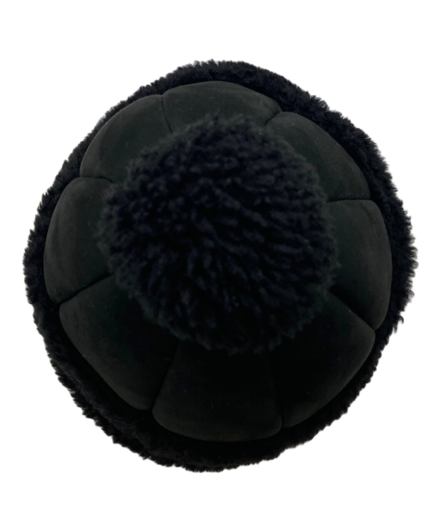 中古・古着通販】GUCCI (グッチ) ムートンボアニットキャップ ブラック