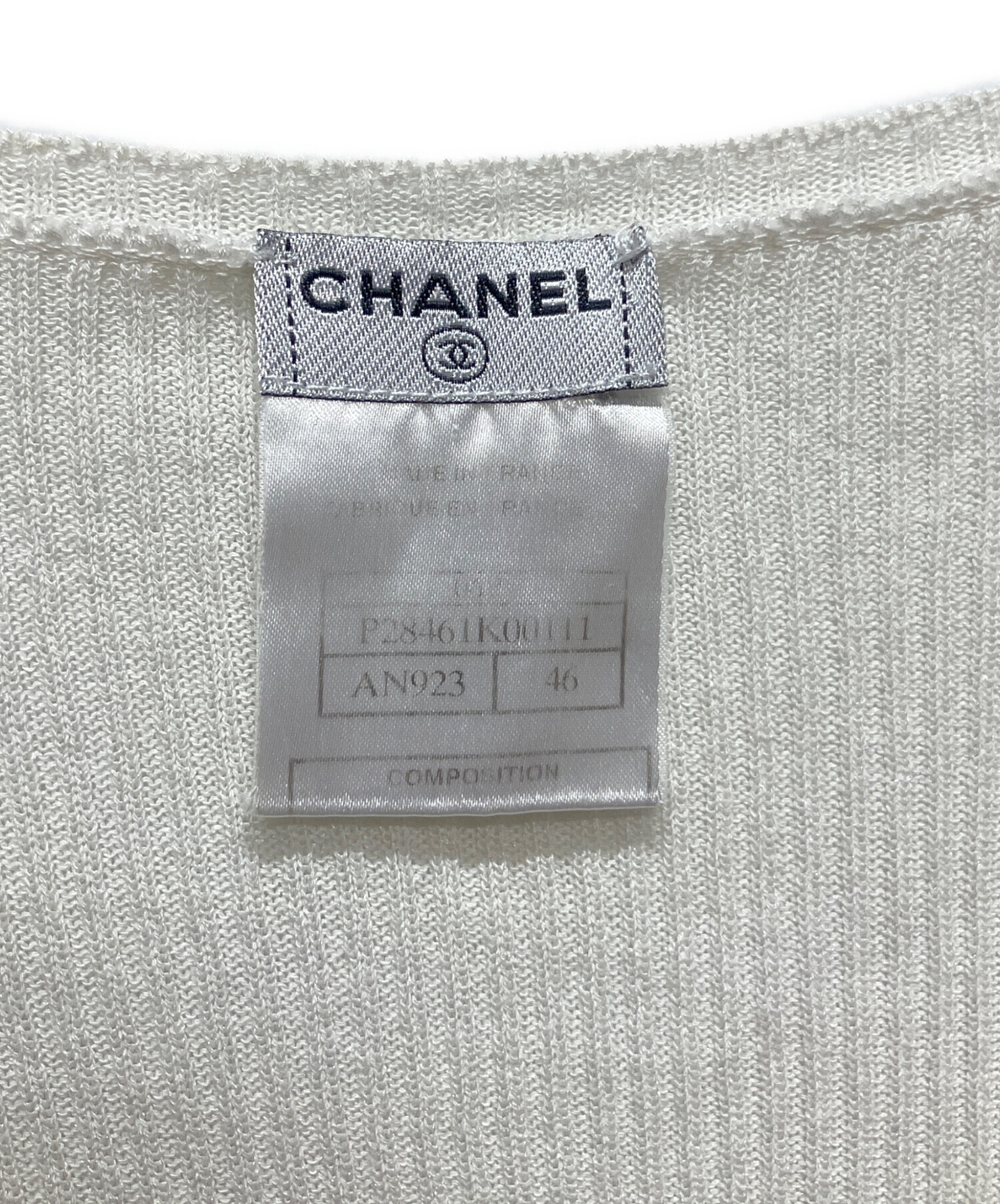 中古・古着通販】CHANEL (シャネル) 半袖ブラウス/サマーニット