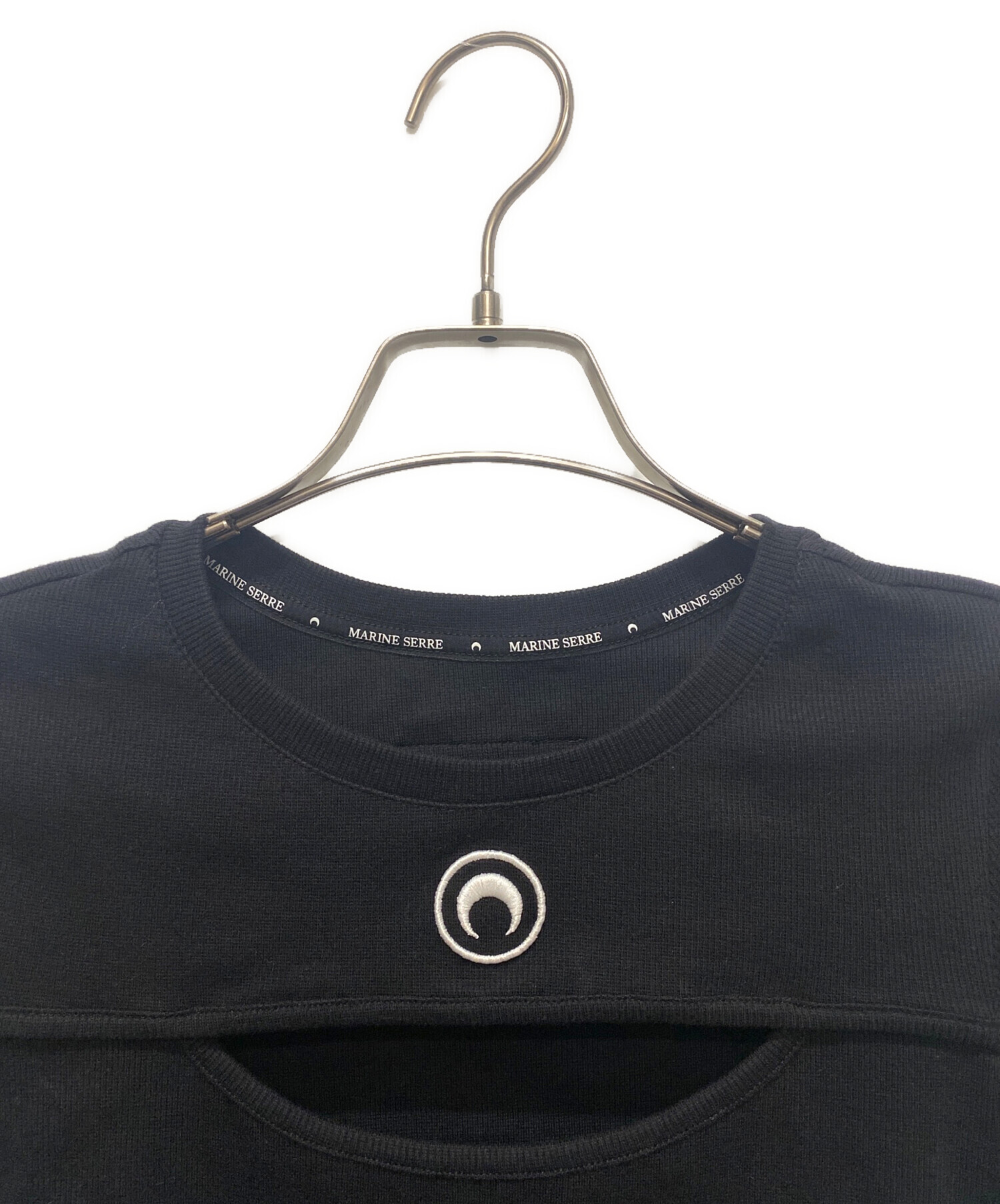 中古・古着通販】MARINE SERRE (マリーンセル) MOON LOGO CUT OUT T