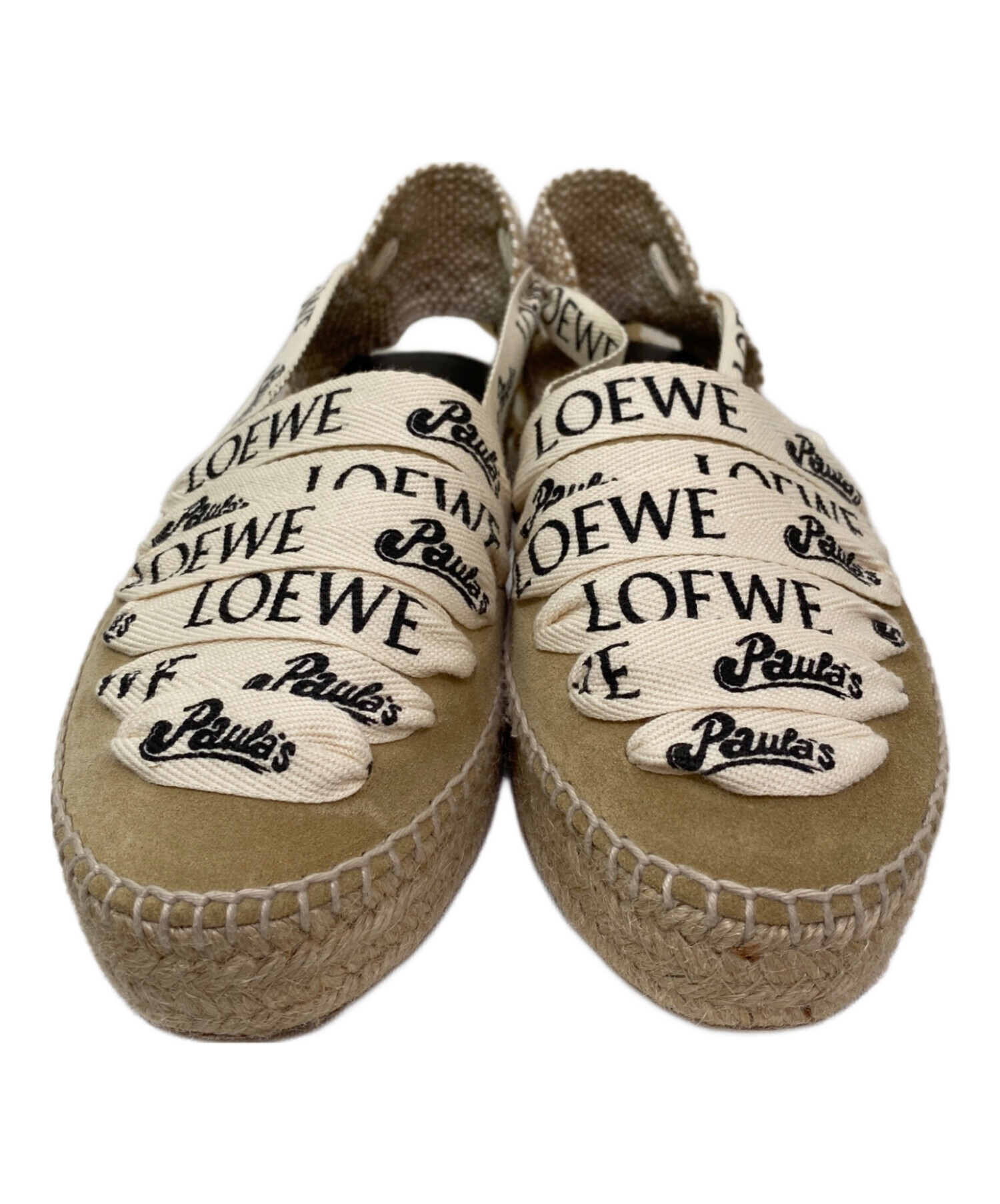 美品 LOEWE・エスパドリーユ 中古・古着通販】LOEWE (ロエベ) エスパドリーユ ベージュ サイズ:39
