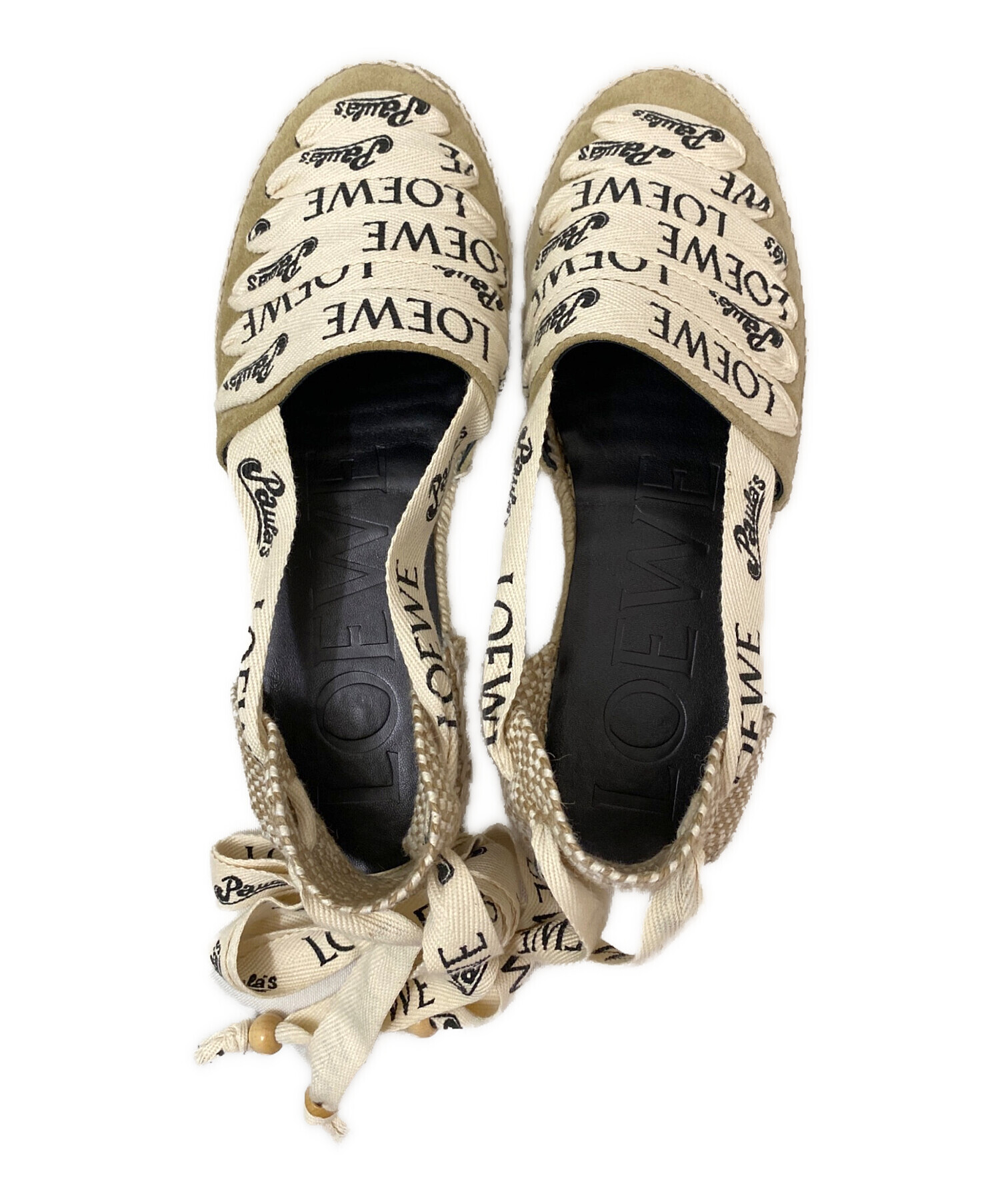 中古・古着通販】LOEWE (ロエベ) エスパドリーユ ベージュ 中古・古着通販】LOEWE (ロエベ) エスパドリーユ ベージュ