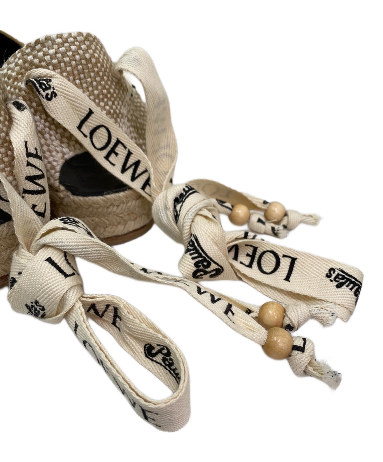 中古・古着通販】LOEWE (ロエベ) エスパドリーユ ベージュ サイズ:39