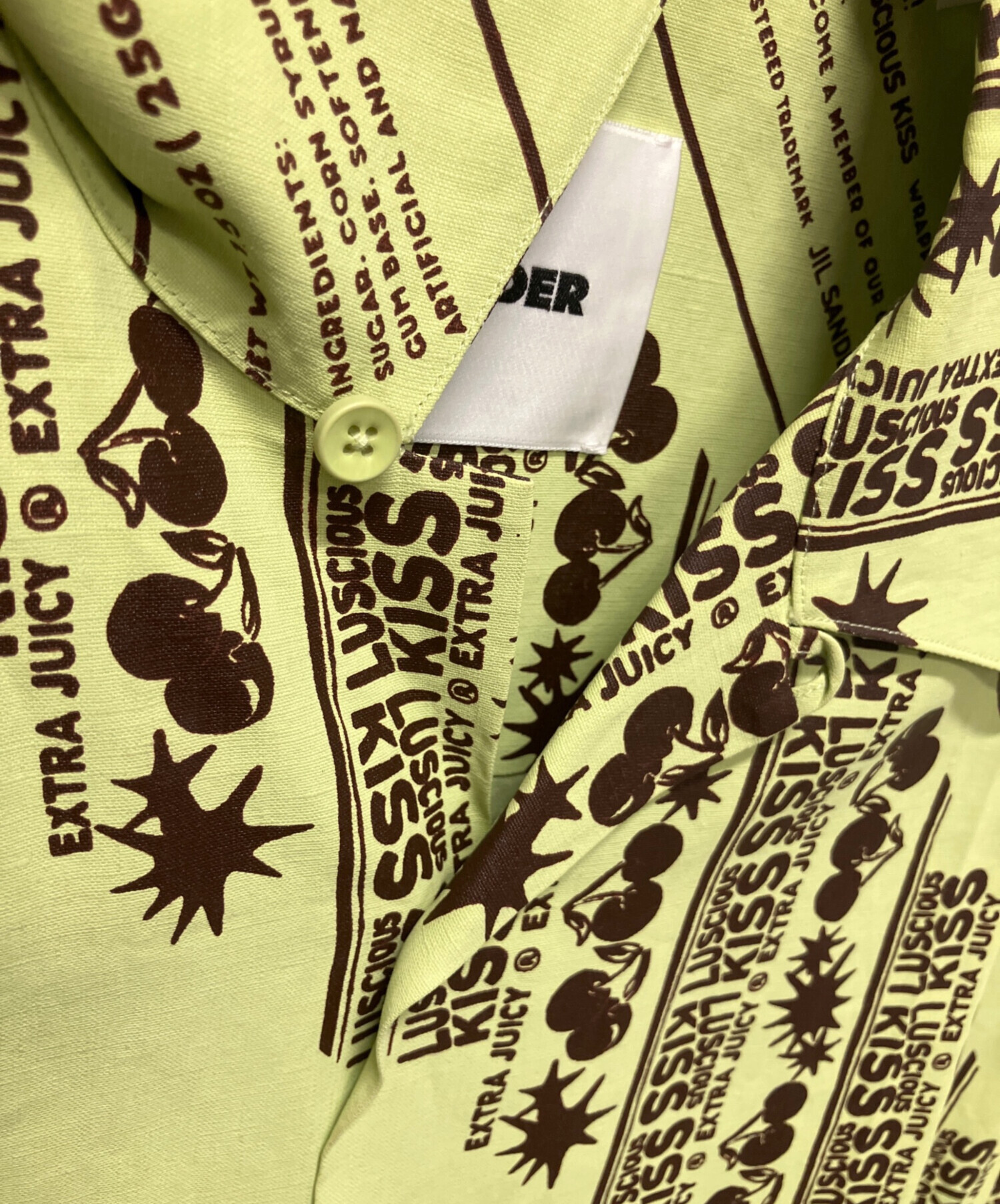 JIL SANDER ジルサンダー カジュアルシャツ XS 黄 【古着】【中古】【送料無料】 JIL SANDER - JIL SANDER ジルサンダー カジュアルシャツ XS ベージュ